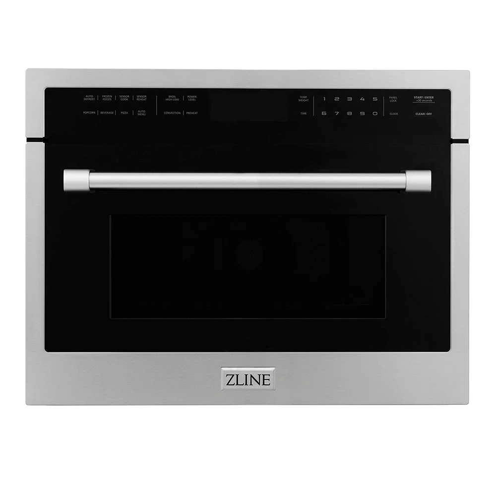 ZLINE 24 in. 1.6 cu ft. Built-in Convection Microwave Oven in Stainless Steel with Speed and Sensor Cooking, Open Box-Great Condition - Image 3