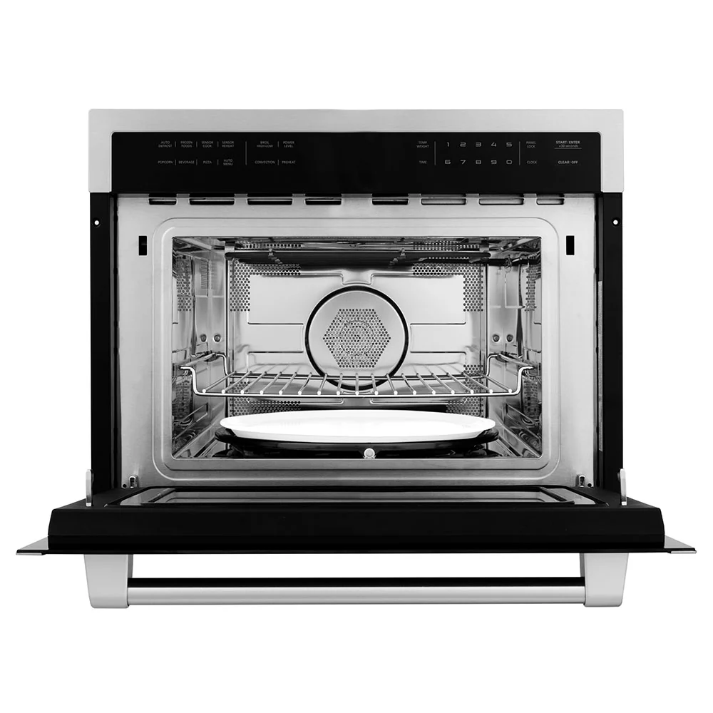 ZLINE 24 in. 1.6 cu ft. Built-in Convection Microwave Oven in Stainless Steel with Speed and Sensor Cooking, Open Box-Great Condition - Image 6