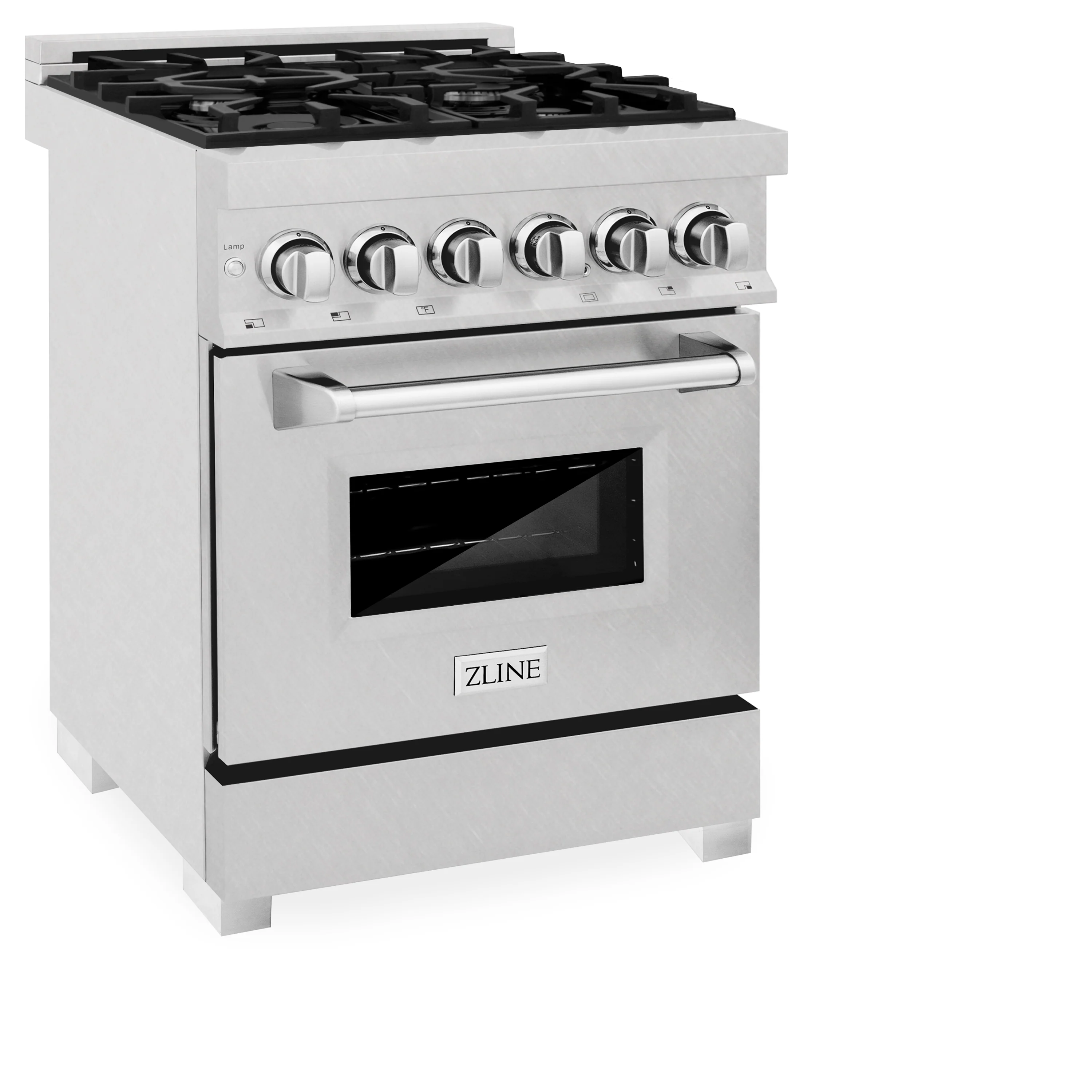 ZLINE 24 in. 2.8 cu. ft. Legacy Dual Fuel Range with 4 Burner Gas Cooktop and Electric Convection Oven in Satin Stainless Steel, Open Box-Great Condition - Image 7