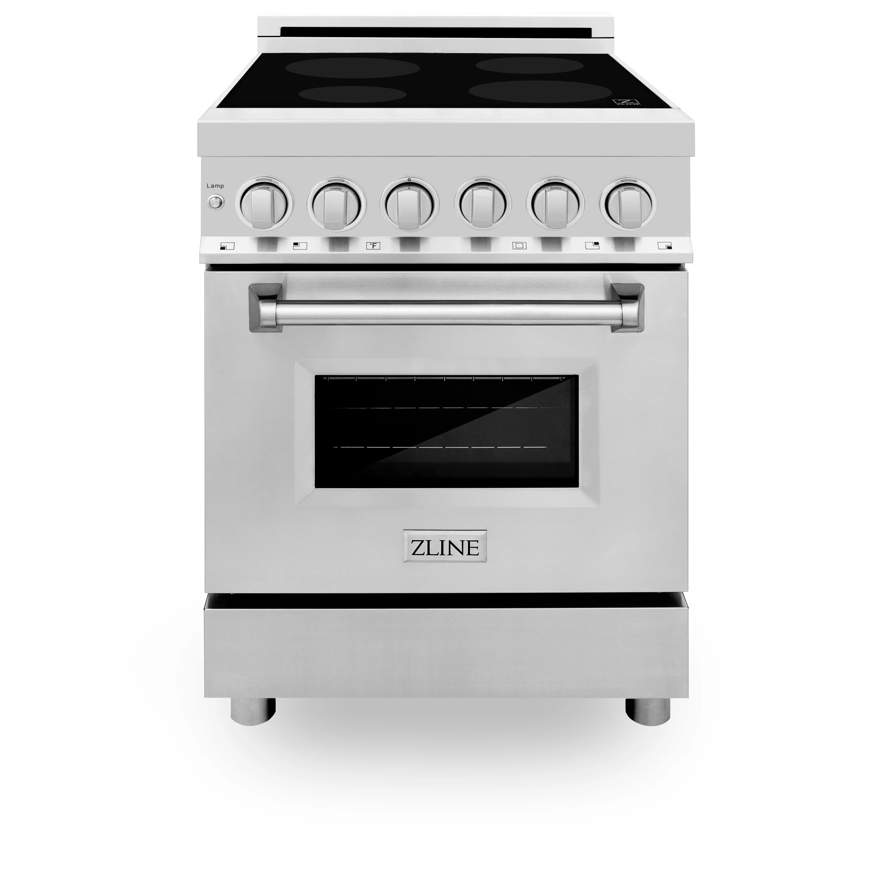ZLINE 24 in. 2.8 cu. ft. Legacy Induction Range with 4 Element Cooktop and Electric Convection Oven in Stainless Steel, Open Box-Good Condition - Image 3