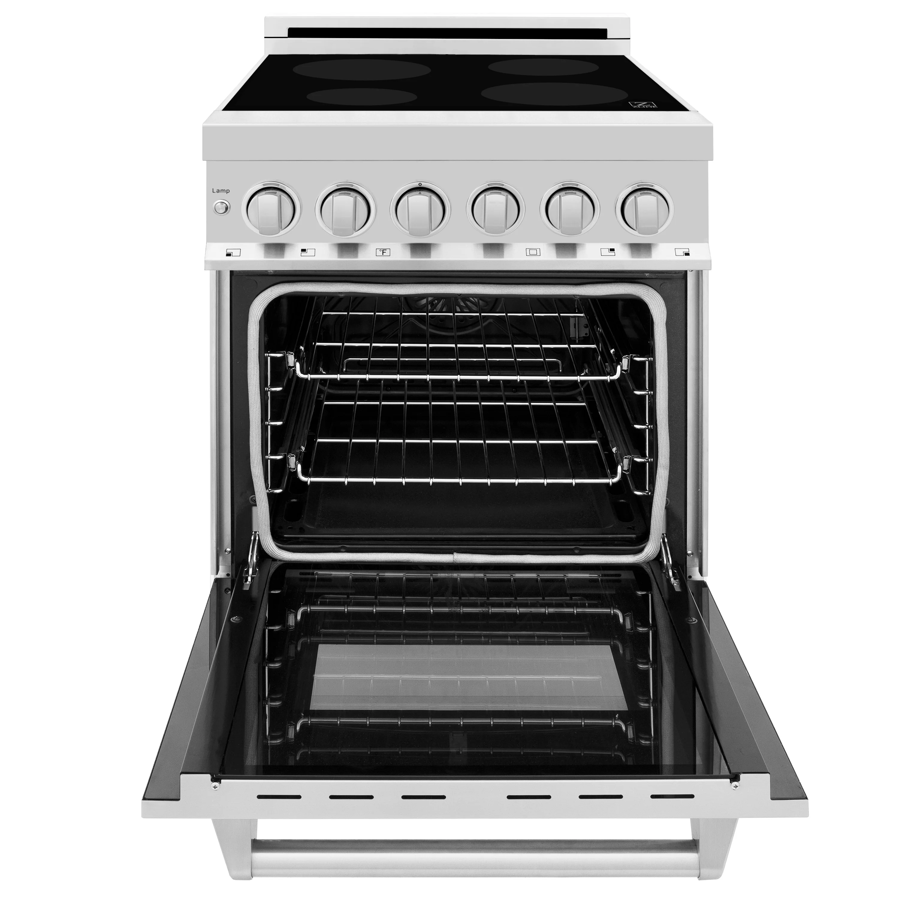 ZLINE 24 in. 2.8 cu. ft. Legacy Induction Range with 4 Element Cooktop and Electric Convection Oven in Stainless Steel, Open Box-Good Condition - Image 4