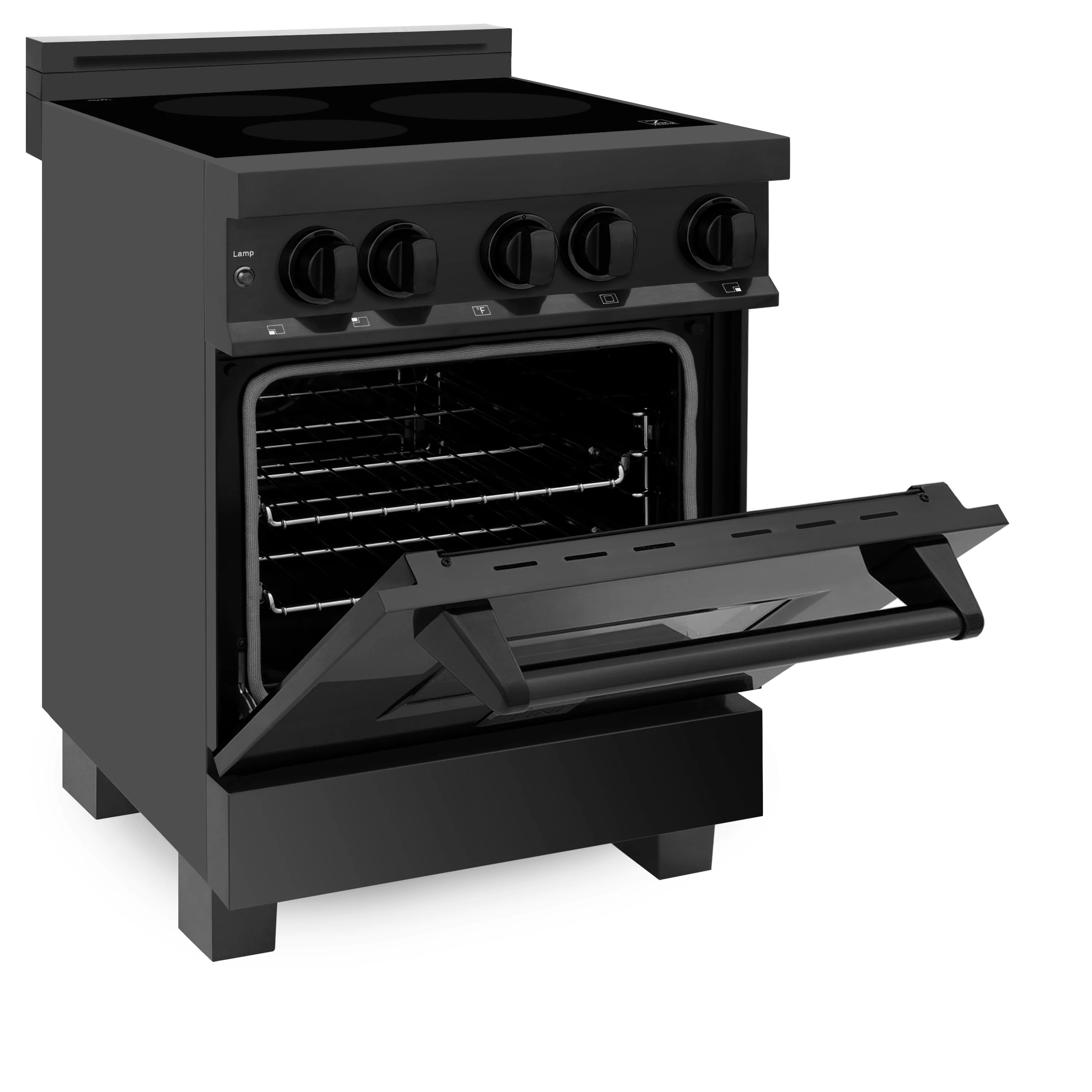 ZLINE 24 in. 2.8 cu. ft. Legacy Induction Range with 4 Element Cooktop and Electric Oven in Black Stainless Steel, Open Box-Great Condition - Image 8