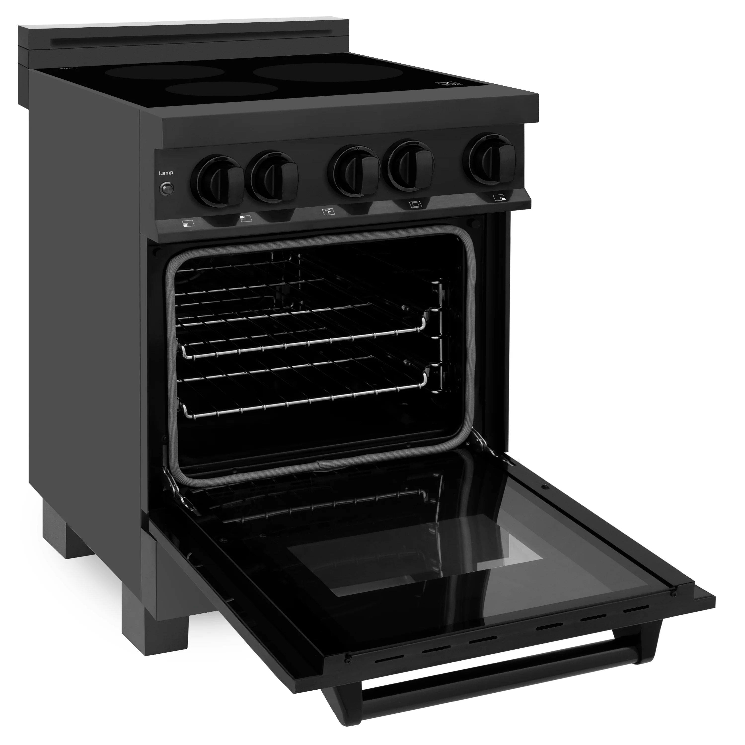 ZLINE 24 in. 2.8 cu. ft. Legacy Induction Range with 4 Element Cooktop and Electric Oven in Black Stainless Steel, Open Box-Great Condition - Image 9