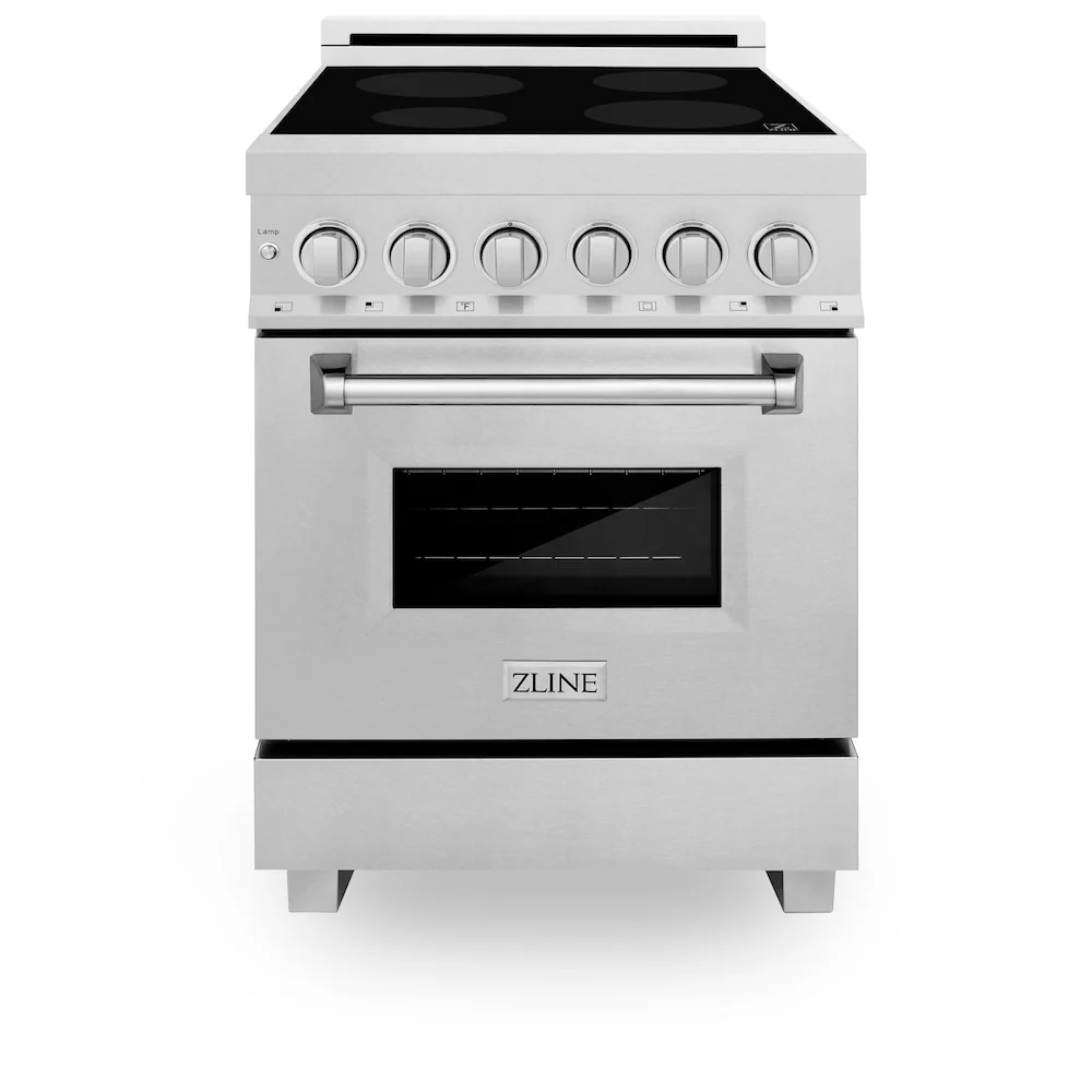 ZLINE 24 in. 2.8 cu. ft. Legacy Induction Range with 4 Element Cooktop and Electric Oven in Satin Stainless Steel, Open Box-Great Condition - Image 4