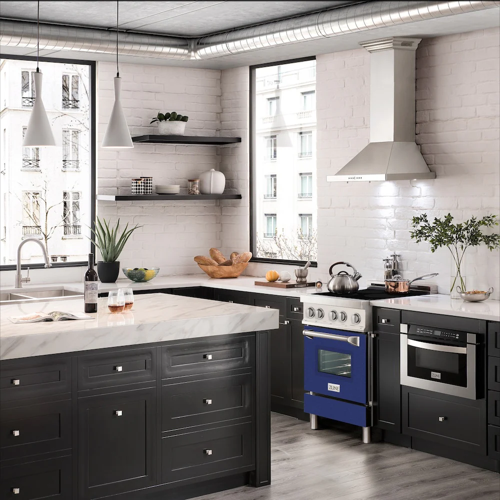ZLINE 24 in. 2.8 cu. ft. Legacy Induction Range with 4 Element Cooktop and Electric Oven in Stainless Steel and Blue Gloss Door, Open Box-Great Condition - Image 16