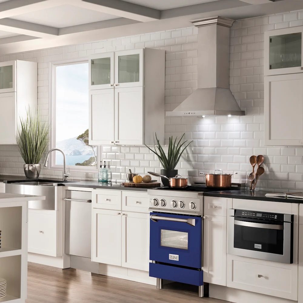 ZLINE 24 in. 2.8 cu. ft. Legacy Induction Range with 4 Element Cooktop and Electric Oven in Stainless Steel and Blue Gloss Door, Open Box-Great Condition - Image 17