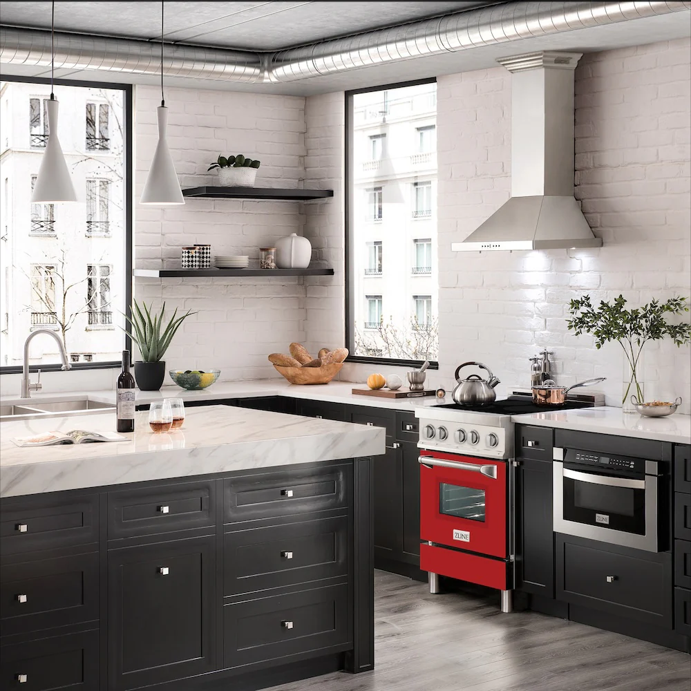 ZLINE 24 in. 2.8 cu. ft. Legacy Induction Range with 4 Element Cooktop and Electric Oven in Stainless Steel and Red Matte Door, Open Box-Great Condition - Image 16