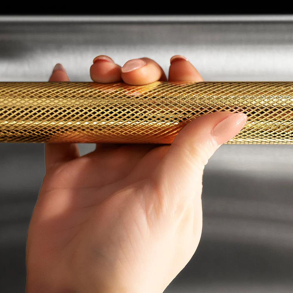 ZLINE 24 in. Autograph Edition Dishwasher Helix Handle (Set of 1) in Polished Gold (DWHZ-K-G-24) - Image 2