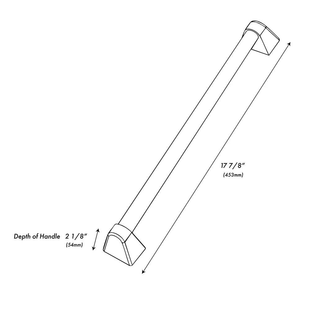 ZLINE 24 in. Dishwasher Helix Handle (Set of 1) in Stainless Steel (DWHZ-K-ST-24) - Image 6