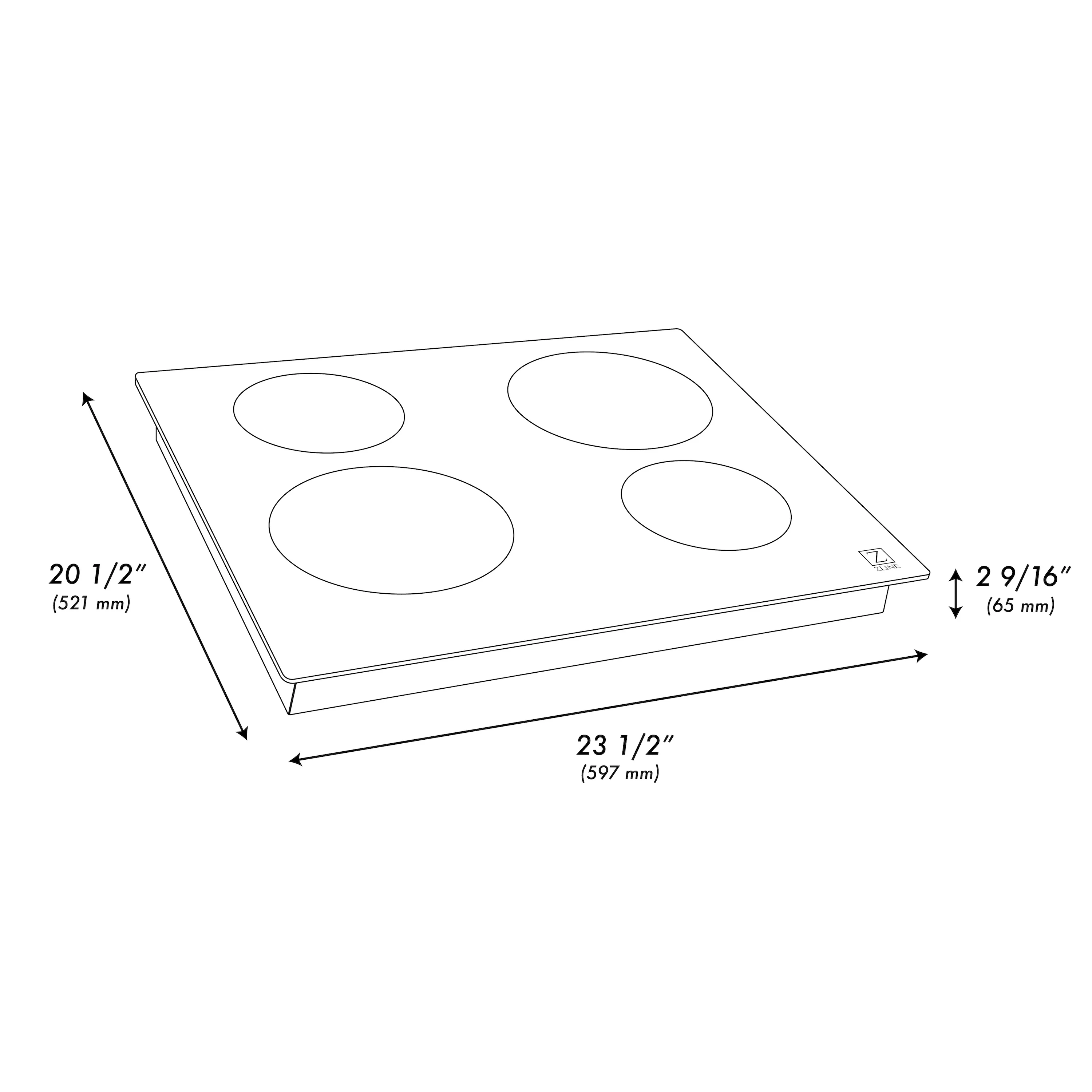 ZLINE 24 in. Induction Cooktop with 4 Burners, Open Box-Great Condition - Image 8