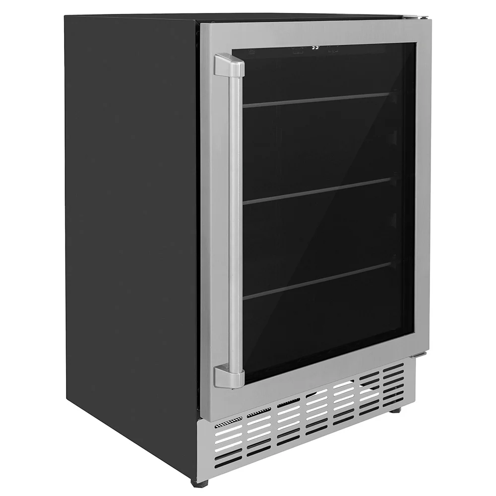 ZLINE 24 in. Monument 154 Can Beverage Fridge in Stainless Steel, Open Box-Great Condition - Image 4