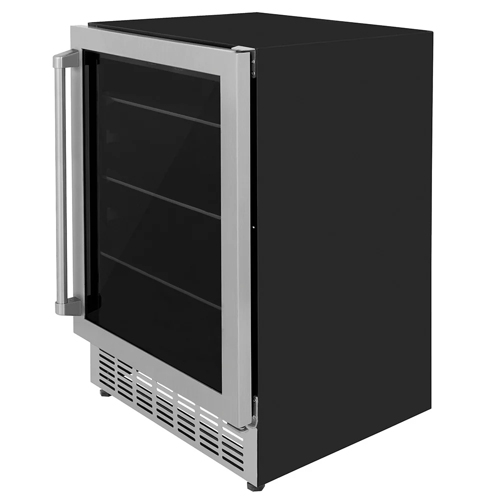 ZLINE 24 in. Monument 154 Can Beverage Fridge in Stainless Steel, Open Box-Great Condition - Image 5