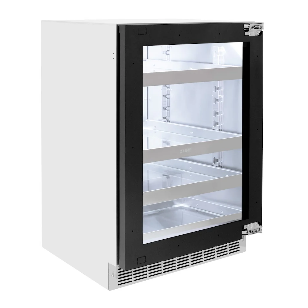 ZLINE 24 in. Touchstone 151 Can Beverage Fridge with Panel Ready Glass Door, Open Box-Great Condition - Image 5