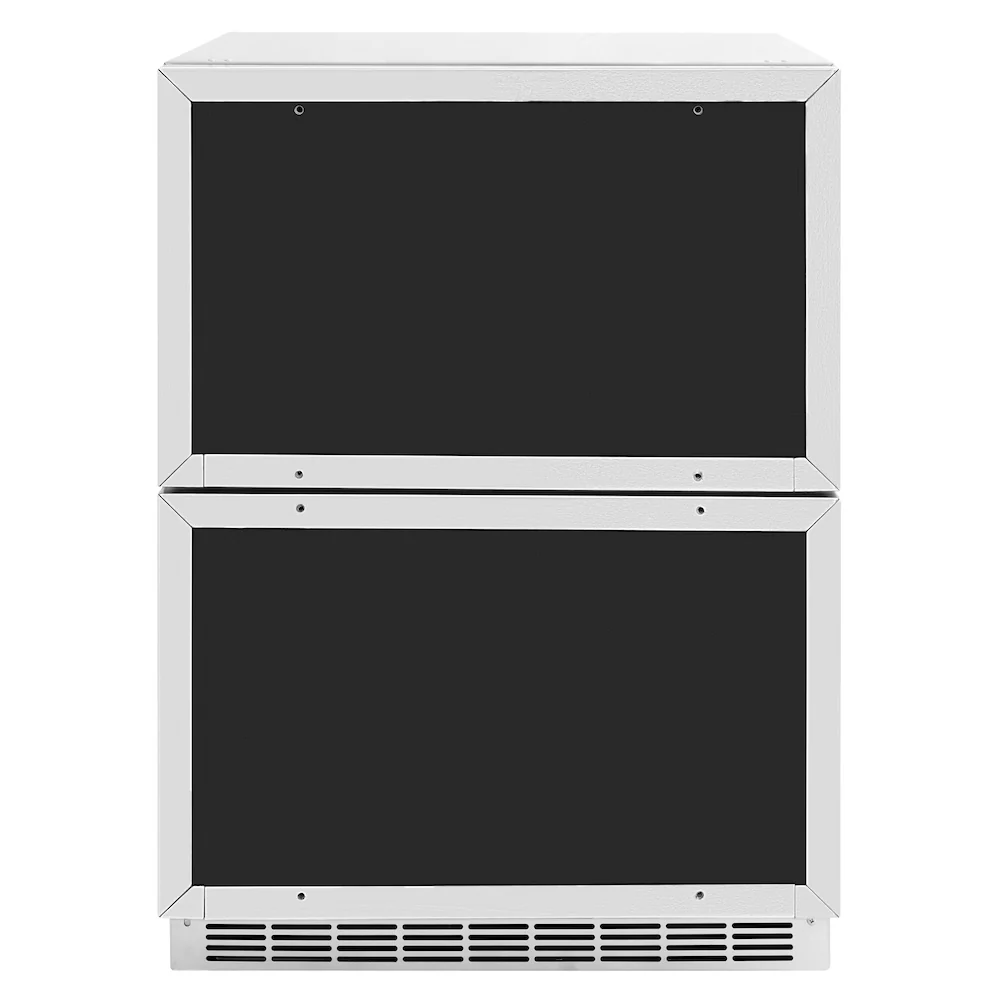 ZLINE 24 in. Touchstone 168 Can Outdoor-Rated Dual Refrigerator Drawer with Panel-Ready Doors, Open Box-Great Condition - Image 9