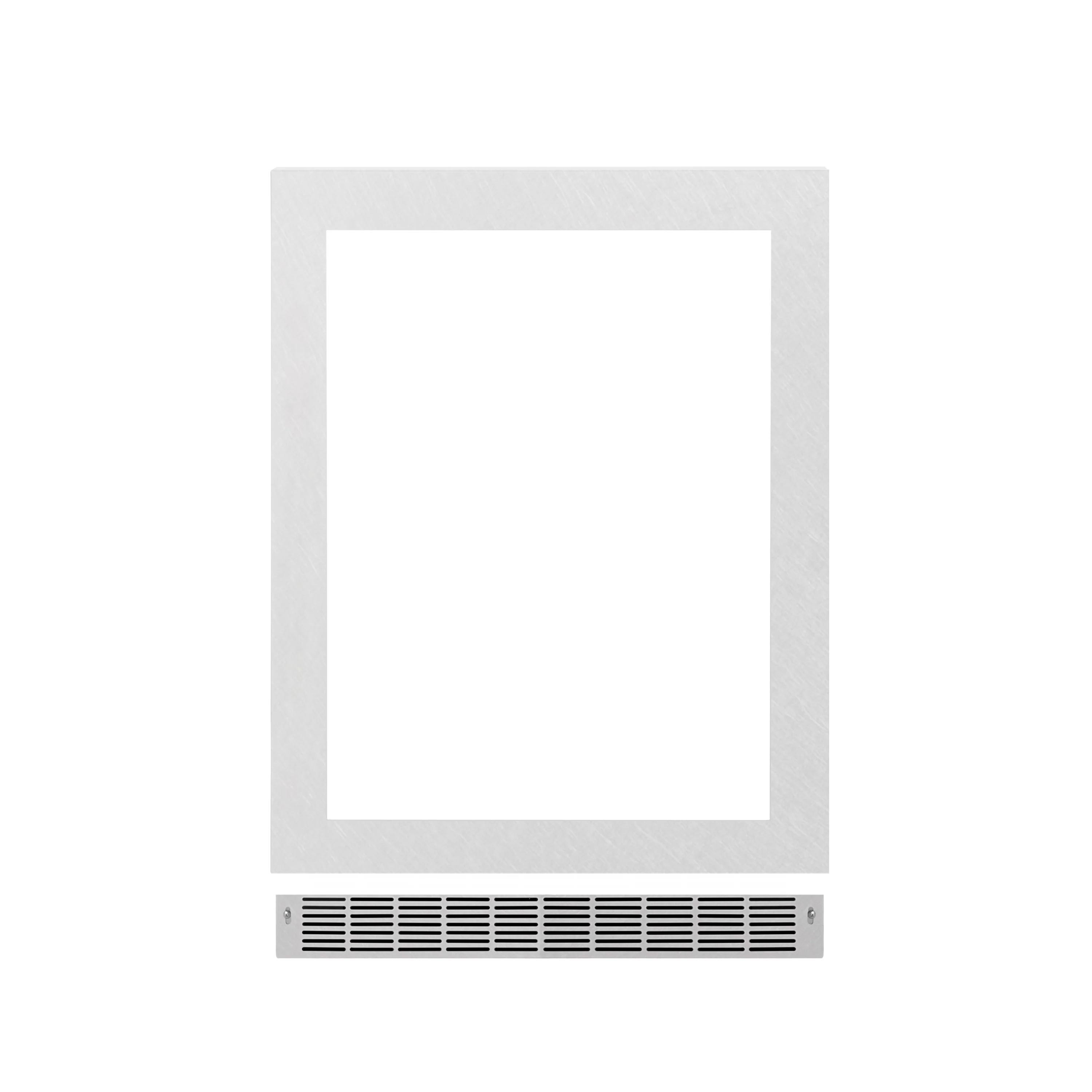 ZLINE 24 in. Touchstone Undercounter Refrigeration Door in Satin Stainless Steel (RPO-SN-24)