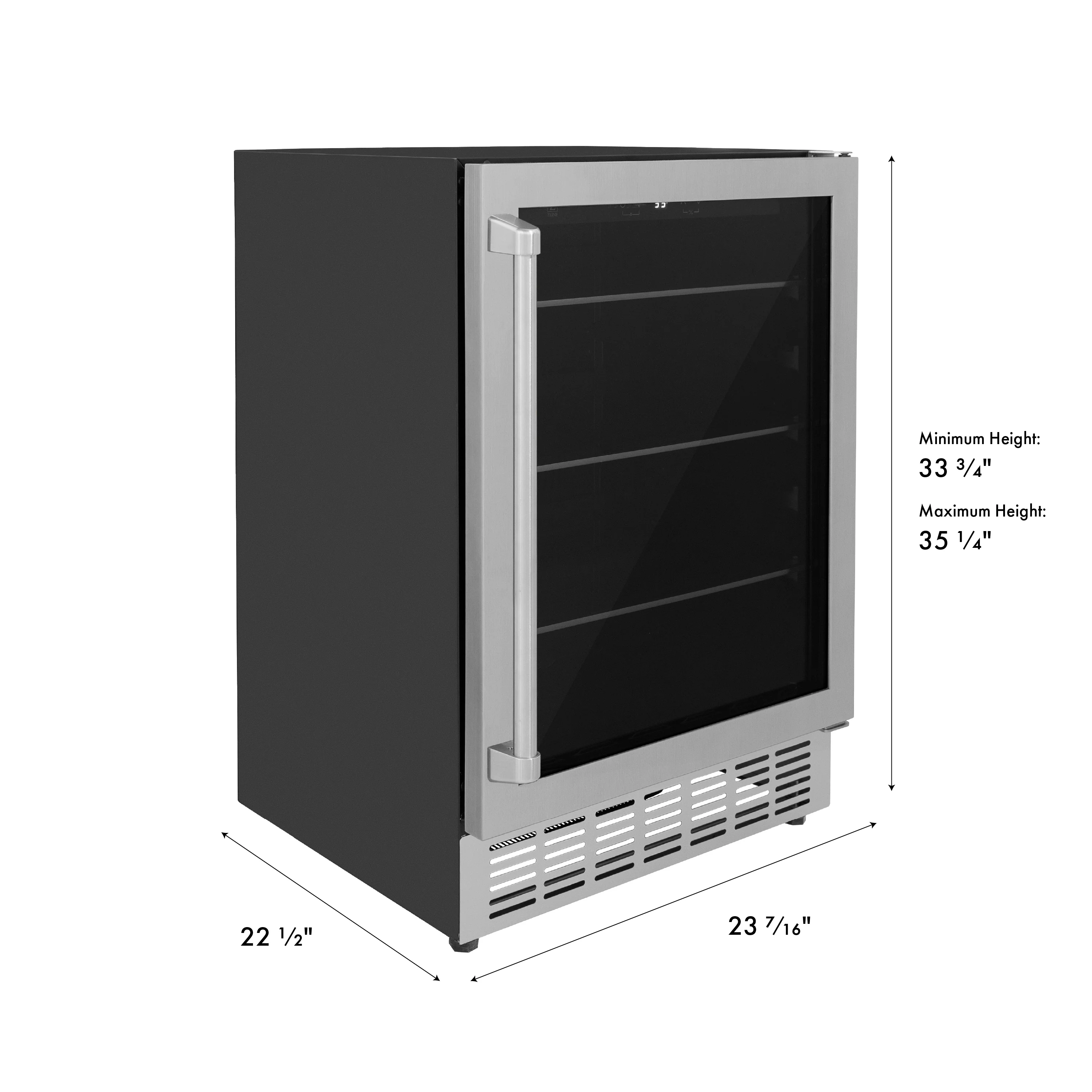 ZLINE 24 in. Monument 154 Can Beverage Fridge in Stainless Steel (RBV-US-24) - Image 17