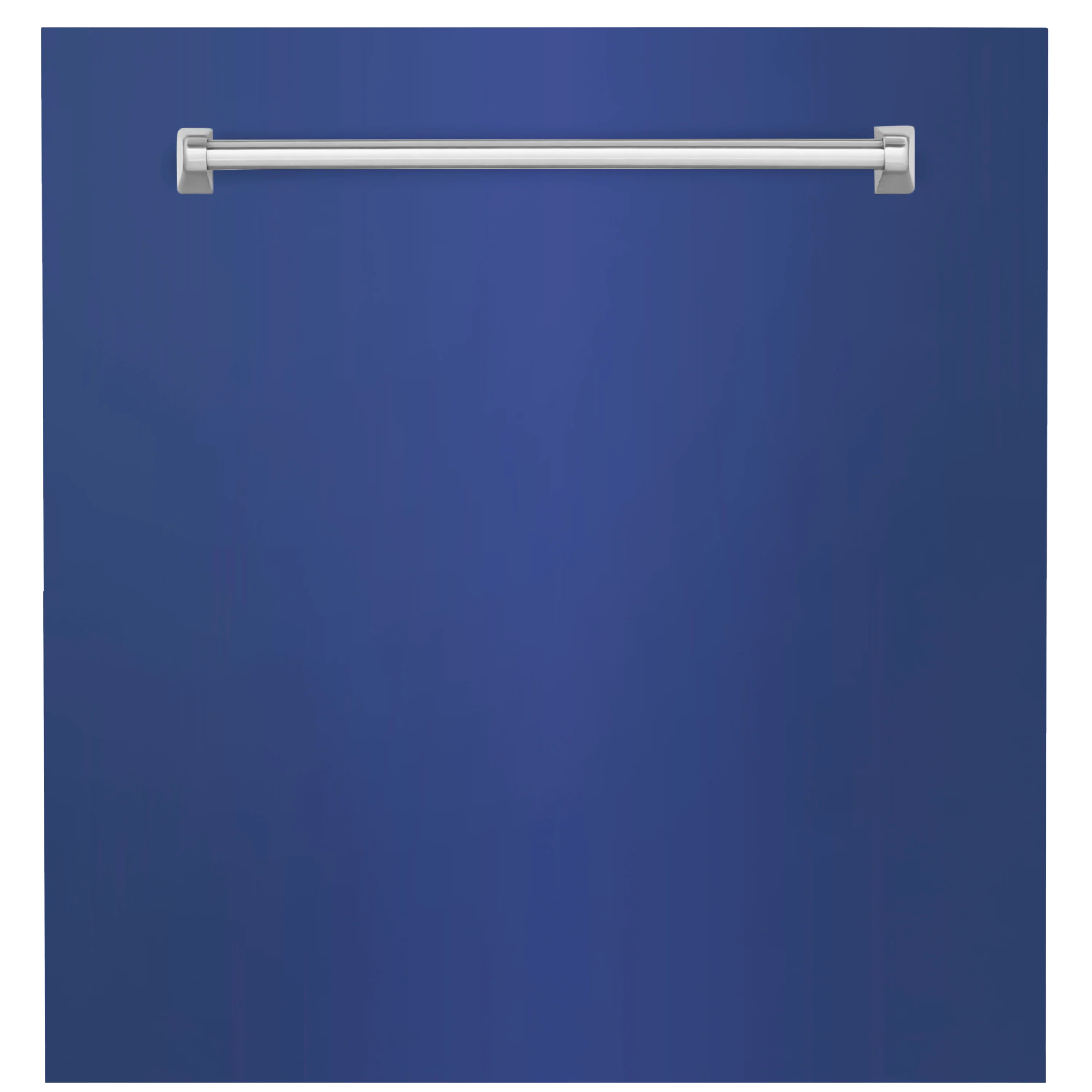 ZLINE 24" Monument Dishwasher Panel in Blue Matte with Traditional Handle (DPMT-BM-24) - Image 2