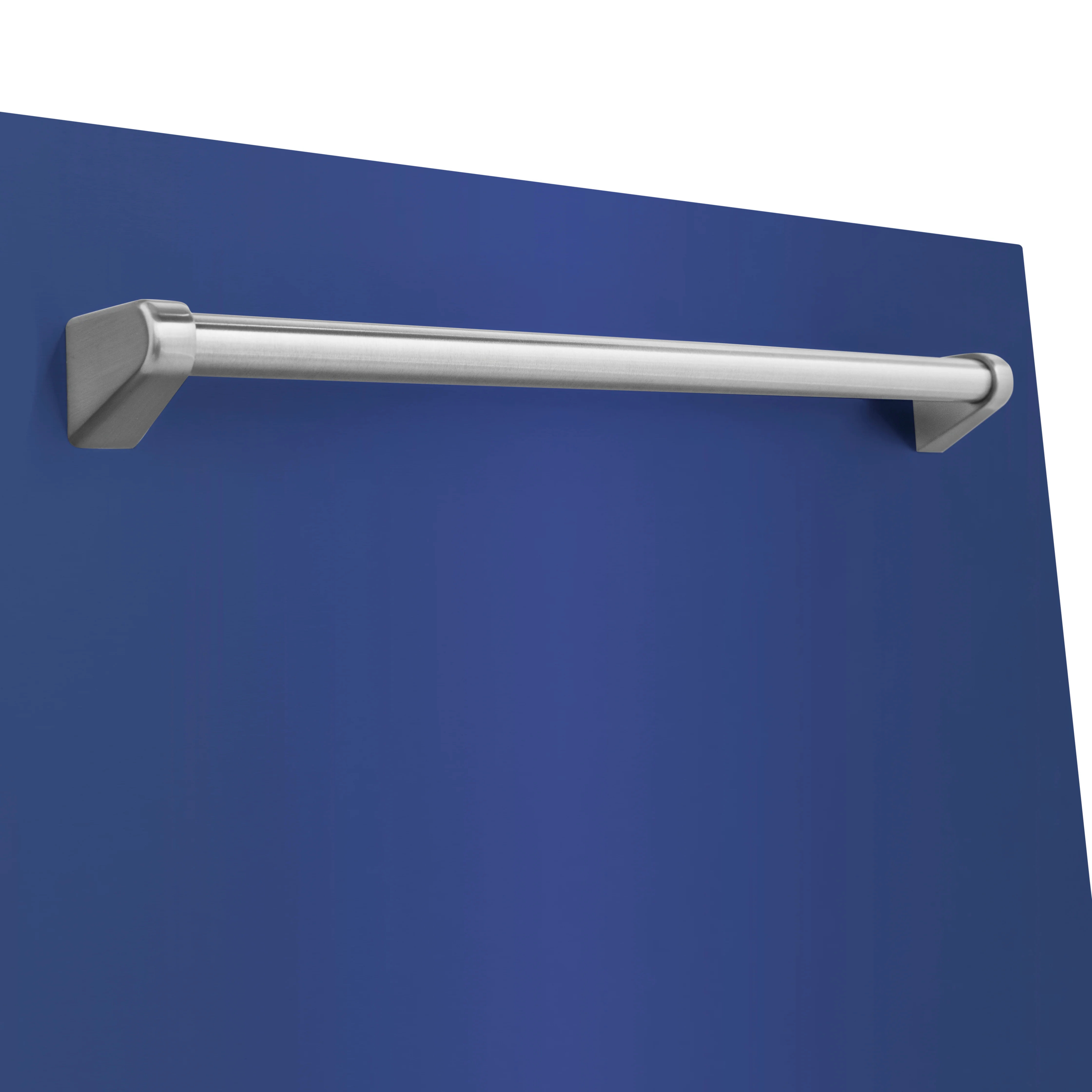 ZLINE 24" Monument Dishwasher Panel in Blue Matte with Traditional Handle (DPMT-BM-24) - Image 5