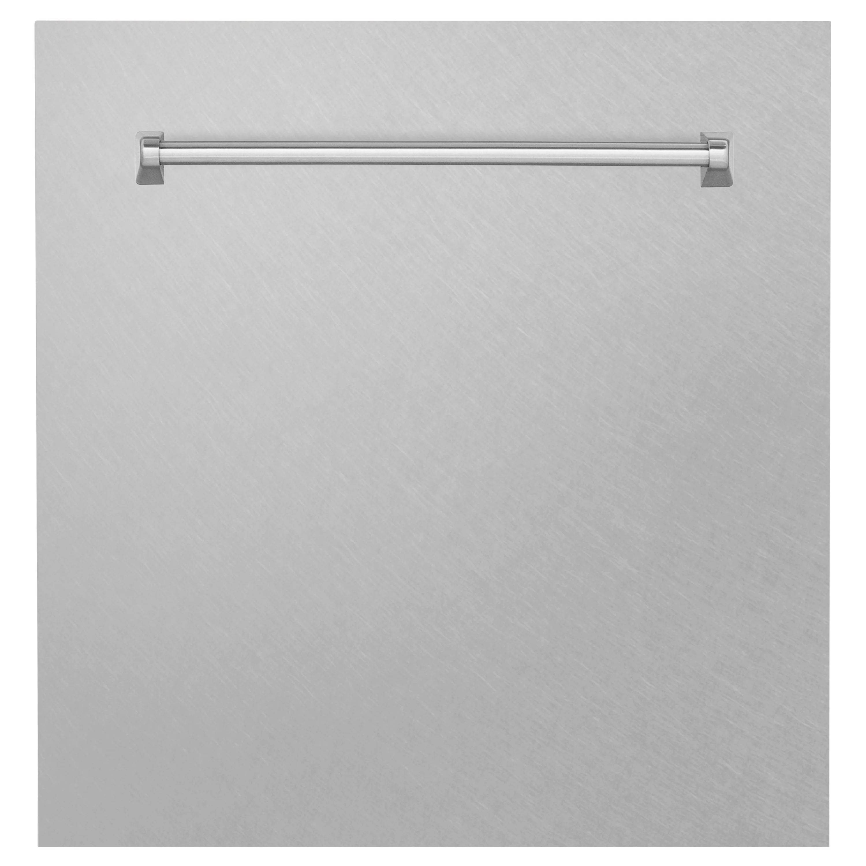 ZLINE 24" Monument Dishwasher Panel in Fingerprint Resistant Stainless Steel with Traditional Handle (DPMT-SN-24) - Image 5