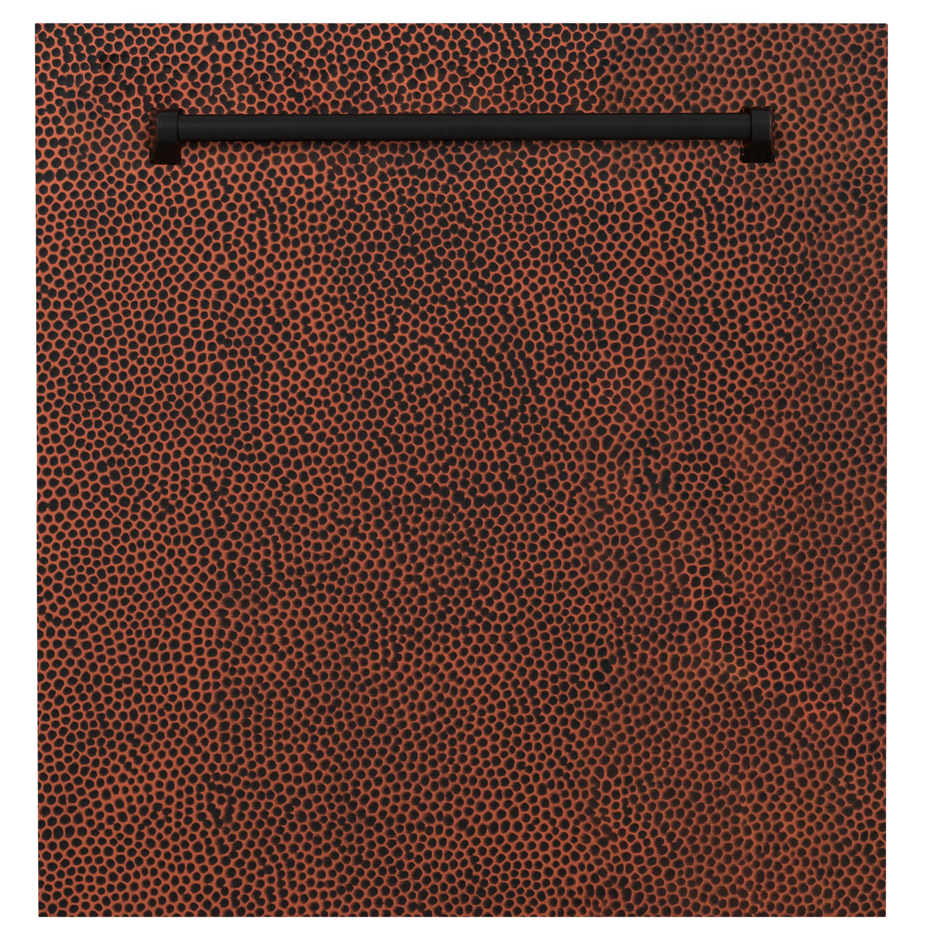 ZLINE 24" Monument Dishwasher Panel in Hand Hammered Copper with Traditional Handle (DPMT-HH-24) - Image 3