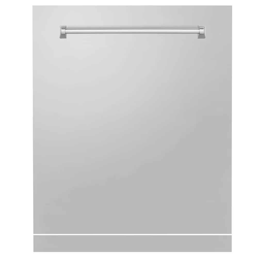 ZLINE 24" Monument Dishwasher Panel in Stainless Steel with Traditional Handle (DPMT-304-24) - Image 3