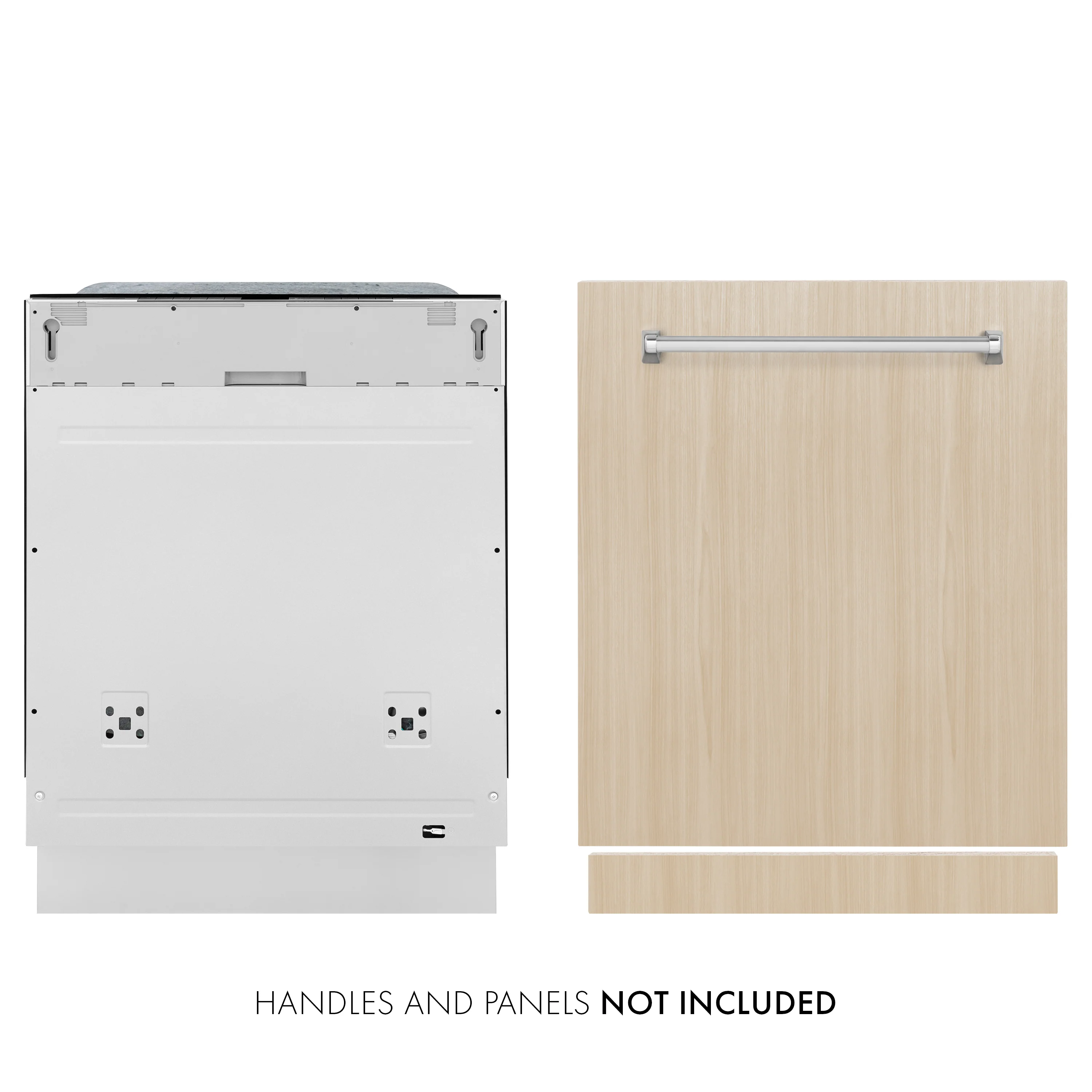 ZLINE 24 in. Monument Series 3rd Rack Top Touch Control Dishwasher in Custom Panel Ready with Stainless Steel Tub, 45dBa (DWMT-24) - Image 5