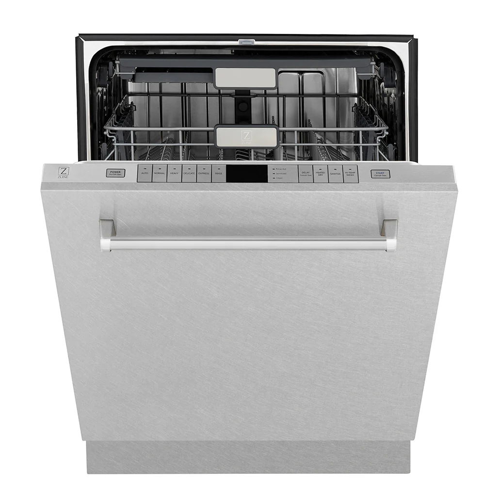 ZLINE 24 in. Monument Series 3rd Rack Top Touch Control Dishwasher with Satin Stainless Steel Panel and Stainless Steel Tub, 45dBa (DWMT-SN-24) - Image 3