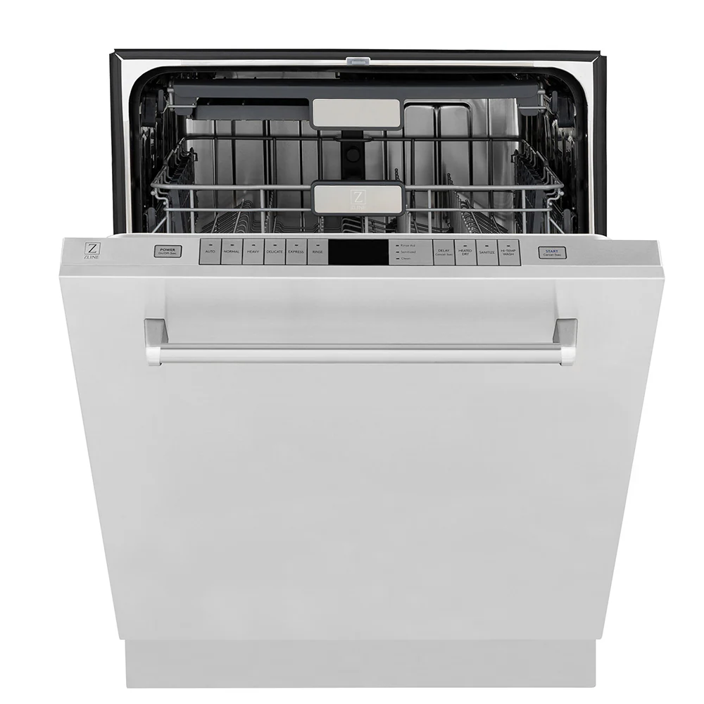 ZLINE 24 in. Monument Series 3rd Rack Top Touch Control Dishwasher in Stainless Steel with Stainless Steel Tub, 45dBa (DWMT-304-24) - Image 4