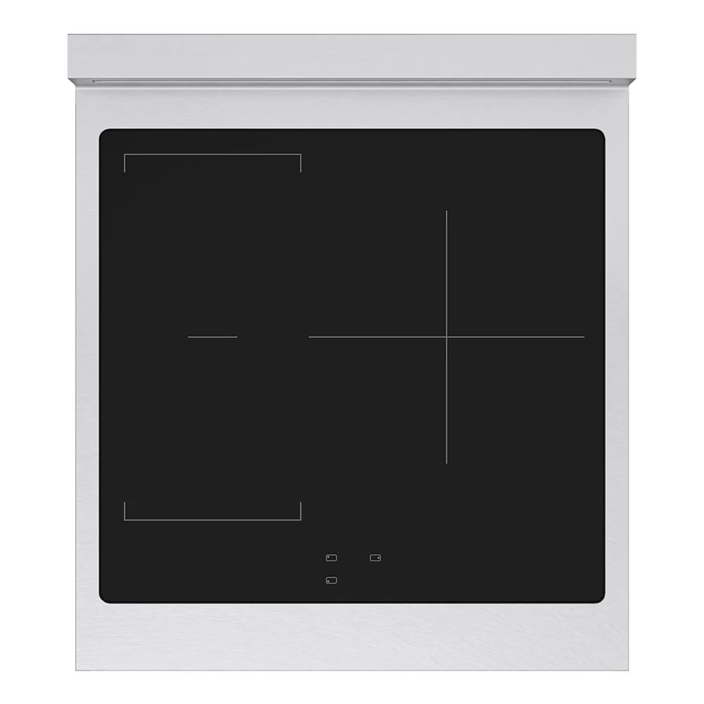 ZLINE 24 in. 3.2 cu. ft. Paramount Induction Range with 3 Element Cooktop and Electric Convection Oven in Satin Stainless Steel (SINRS-24) - Image 2