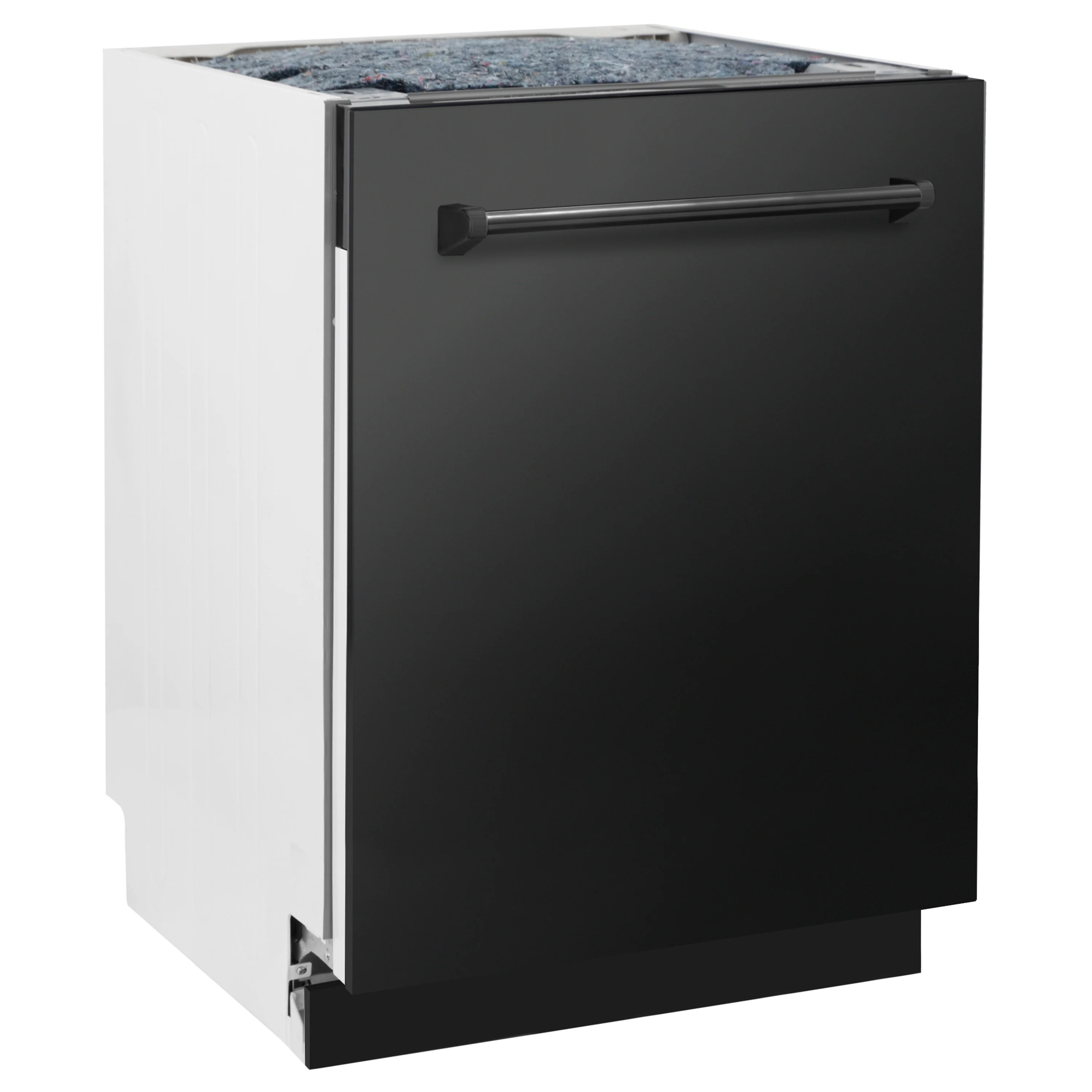 ZLINE 24" Tallac Series 3rd Rack Tall Tub Dishwasher in Black Stainless Steel with Stainless Steel Tub, 51dBa (DWV-BS-24) - Image 3