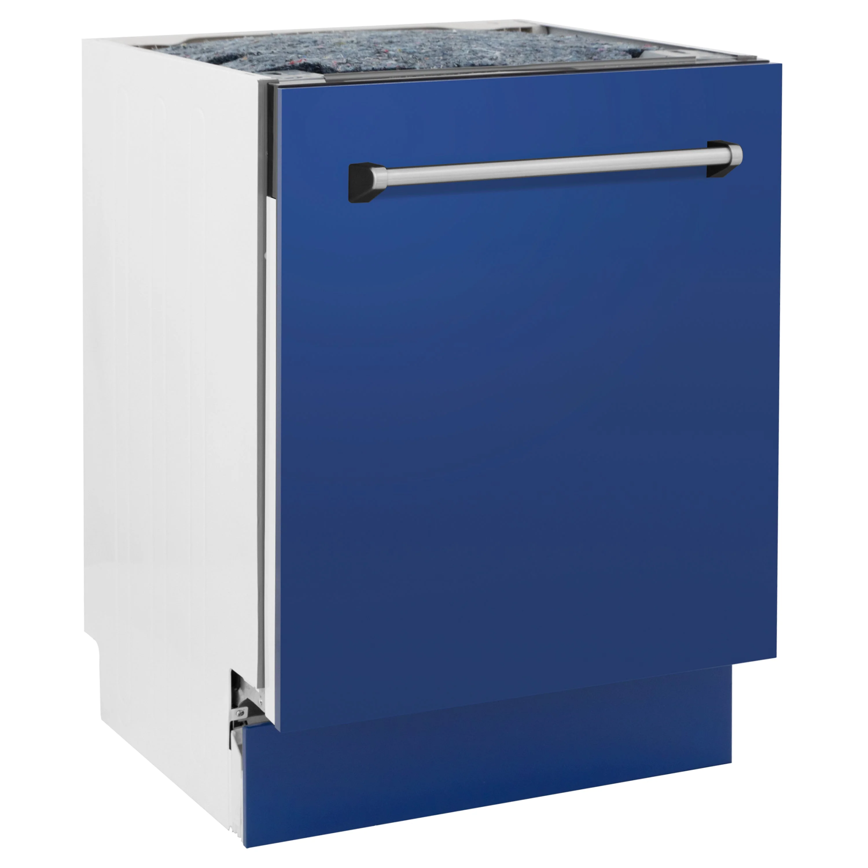 ZLINE 24" Tallac Series 3rd Rack Tall Tub Dishwasher in Blue Matte with Stainless Steel Tub, 51dBa (DWV-BM-24) - Image 4
