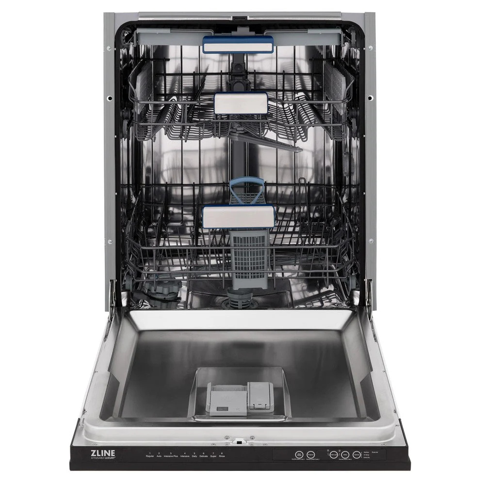 ZLINE 24" Tallac Series 3rd Rack Tall Tub Dishwasher in Oil Rubbed Bronze with Stainless Steel Tub, 51dBa (DWV-ORB-24) - Image 9