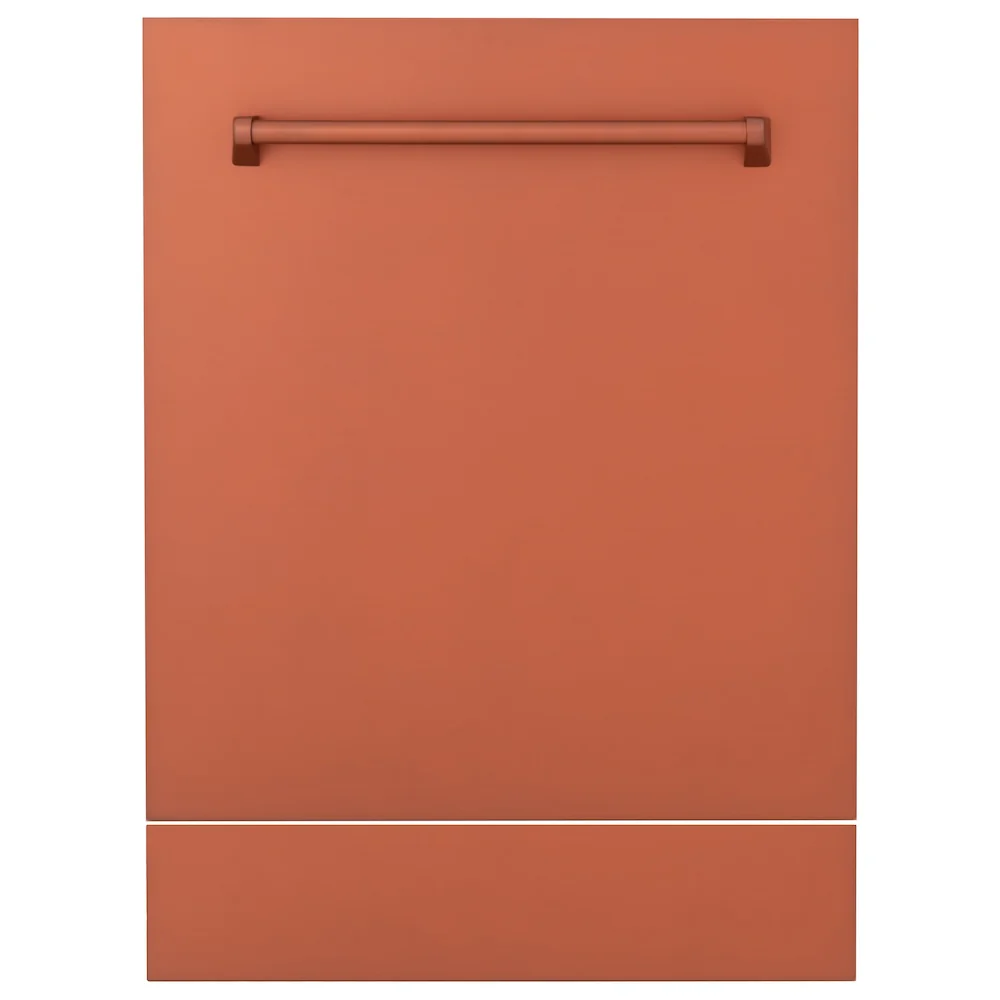 ZLINE 24" Tallac Dishwasher Panel in Copper with Traditional Handle (DPV-C-24) - Image 2