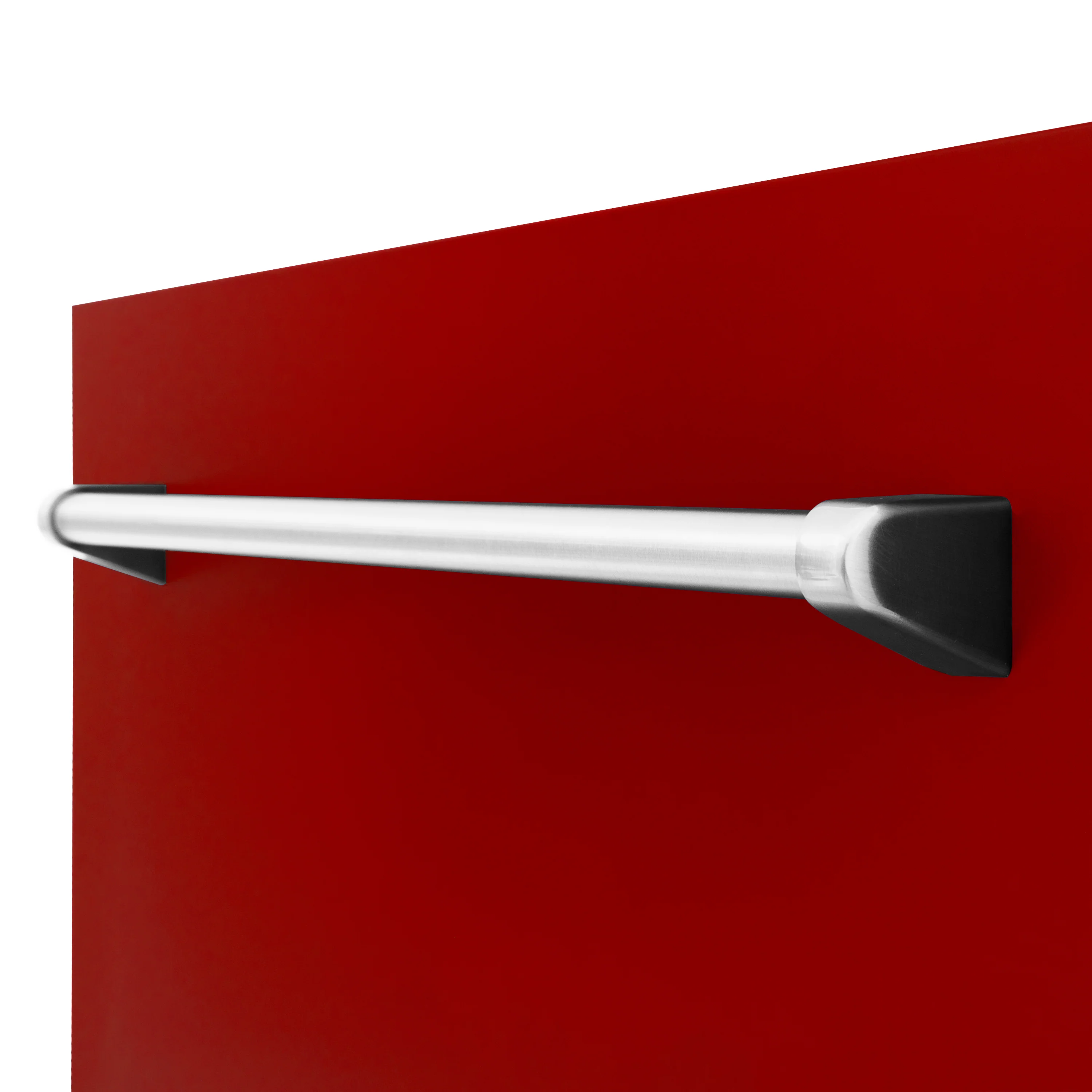 ZLINE 24" Tallac Dishwasher Panel in Red Gloss with Traditional Handle (DPV-RG-24) - Image 6