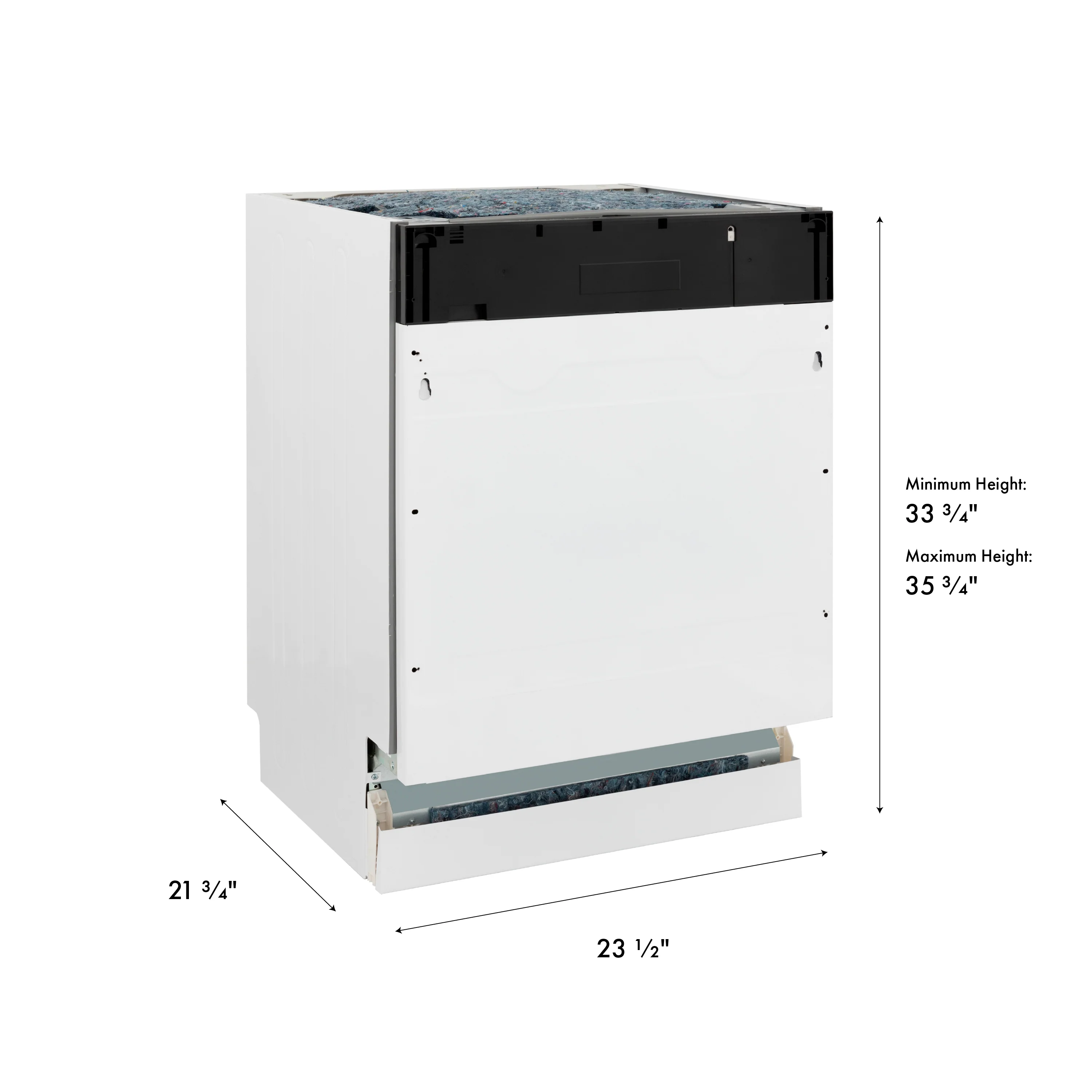 ZLINE 24 in. Tallac Series 3rd Rack Tall Tub Dishwasher in Custom Panel Ready with Stainless Steel Tub, 51dBa (DWV-24) - Image 24