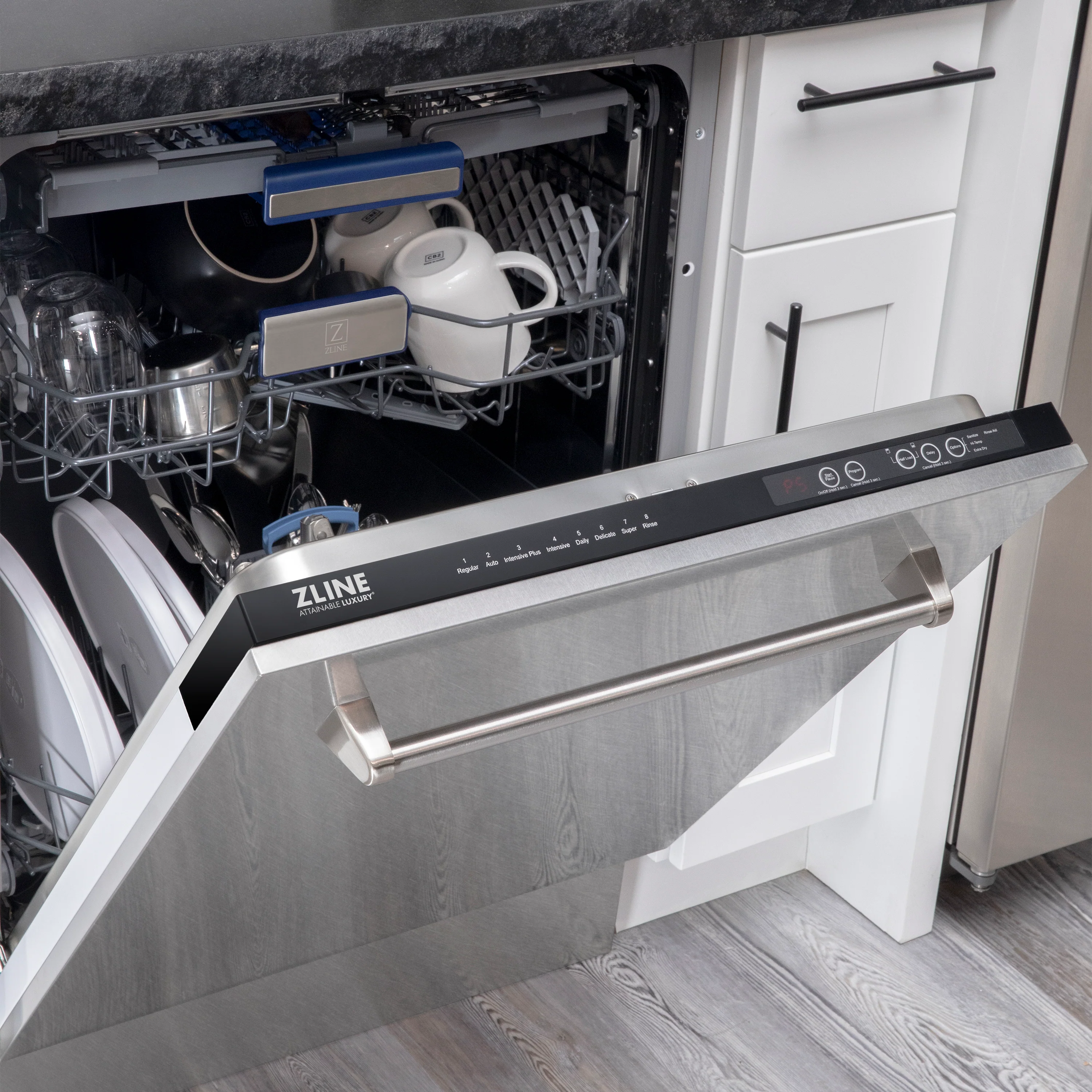 ZLINE 24 in. Tallac Series 3rd Rack Tall Tub Dishwasher with Satin Stainless Steel Panel and Stainless Steel Tub, 51dBa (DWV-SN-24) - Image 20