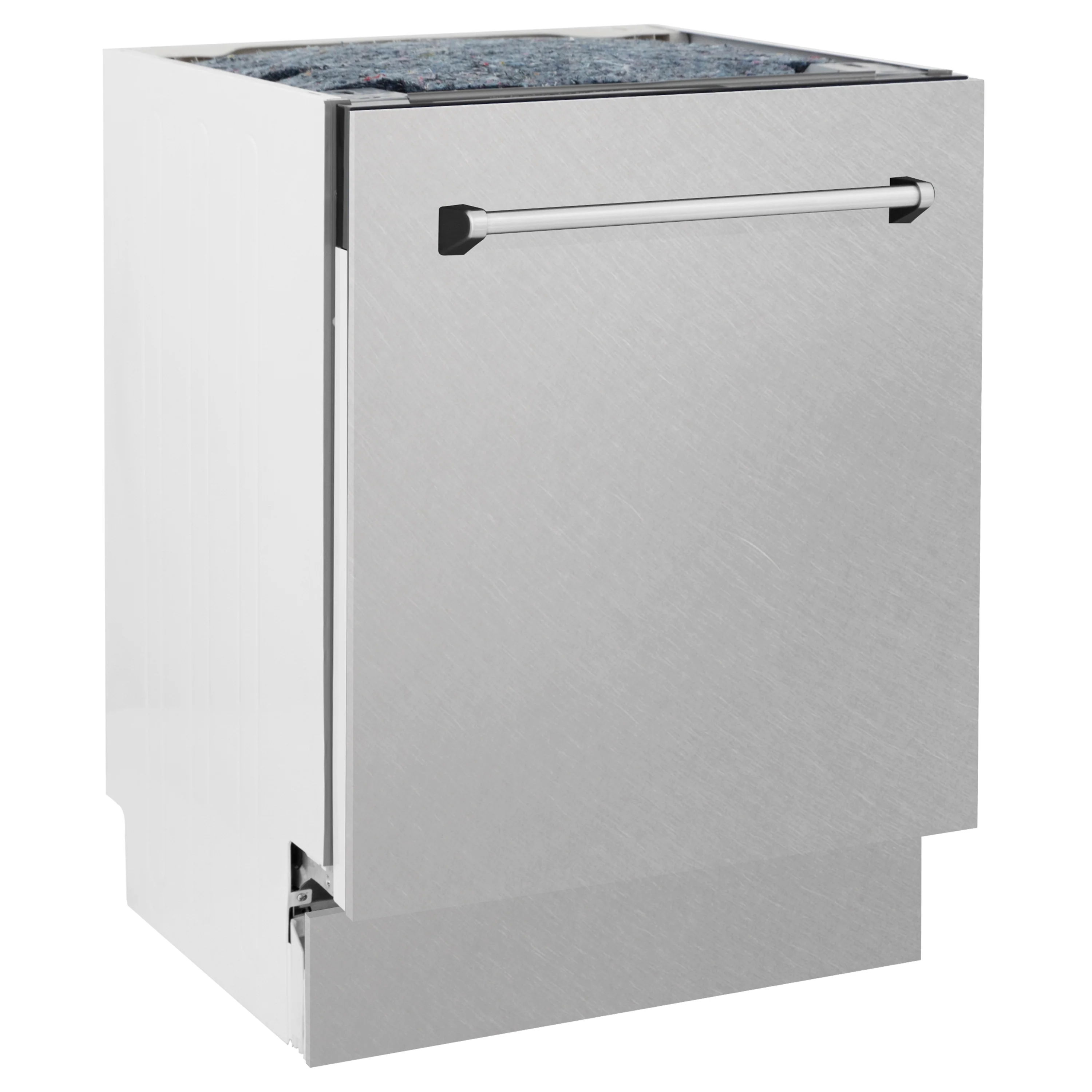 ZLINE 24 in. Tallac Series 3rd Rack Tall Tub Dishwasher with Satin Stainless Steel Panel and Stainless Steel Tub, 51dBa (DWV-SN-24) - Image 3