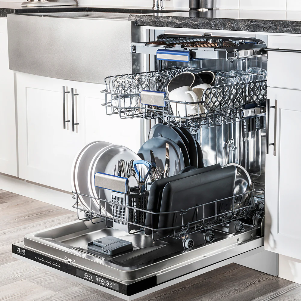 ZLINE 24 in. Tallac Series 3rd Rack Tall Tub Dishwasher in Stainless Steel, 51dBa (DWV-304-24) - Image 14