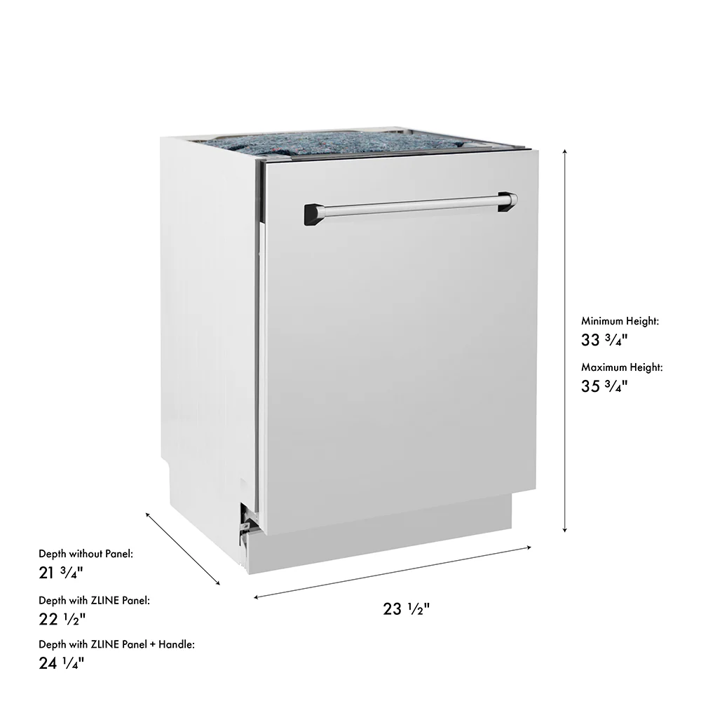ZLINE 24 in. Tallac Series 3rd Rack Tall Tub Dishwasher in Stainless Steel, 51dBa (DWV-304-24) - Image 31