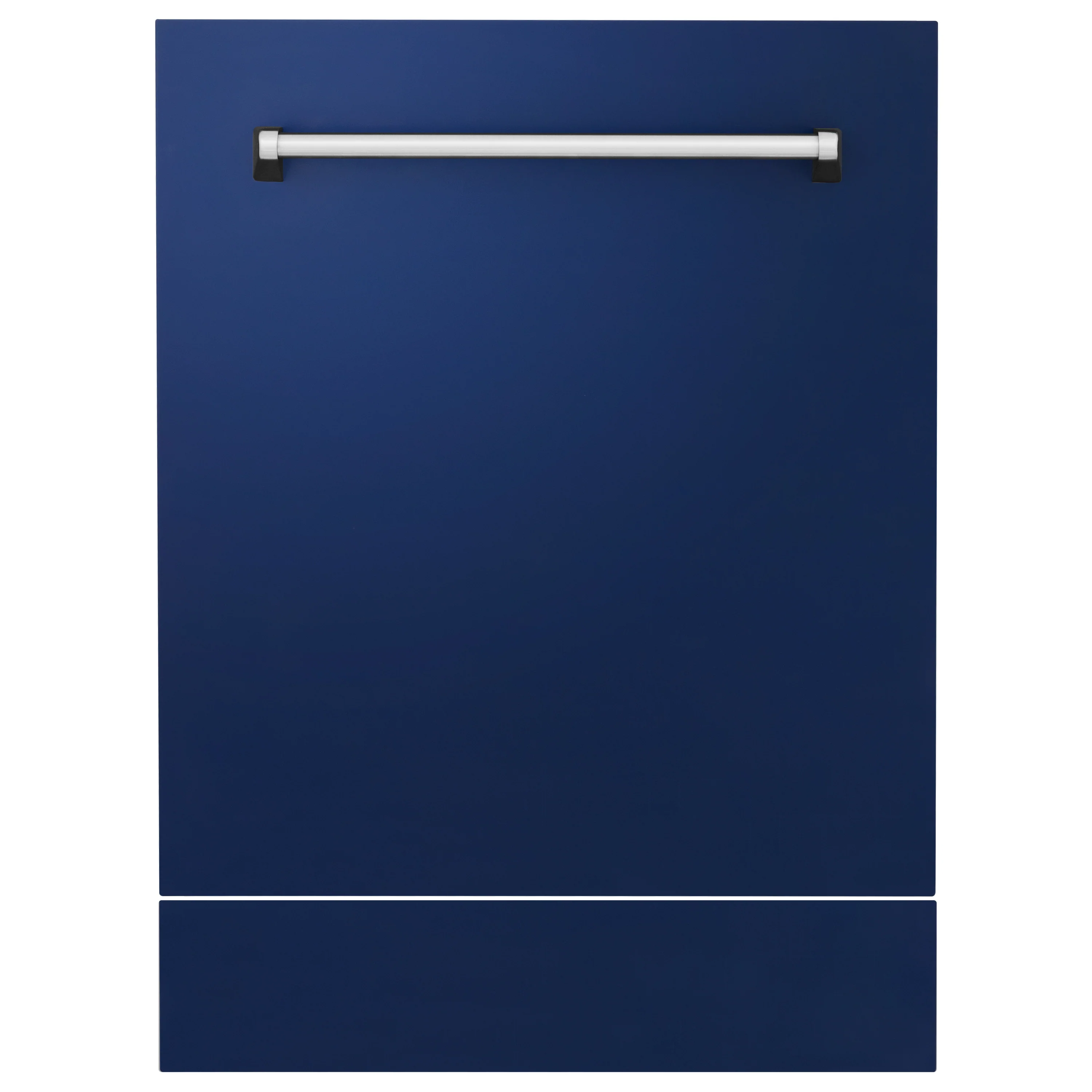 ZLINE 24" Tallac Tall Tub Dishwasher Panel in Blue Gloss with Traditional Handle (DPV-BG-24) - Image 3