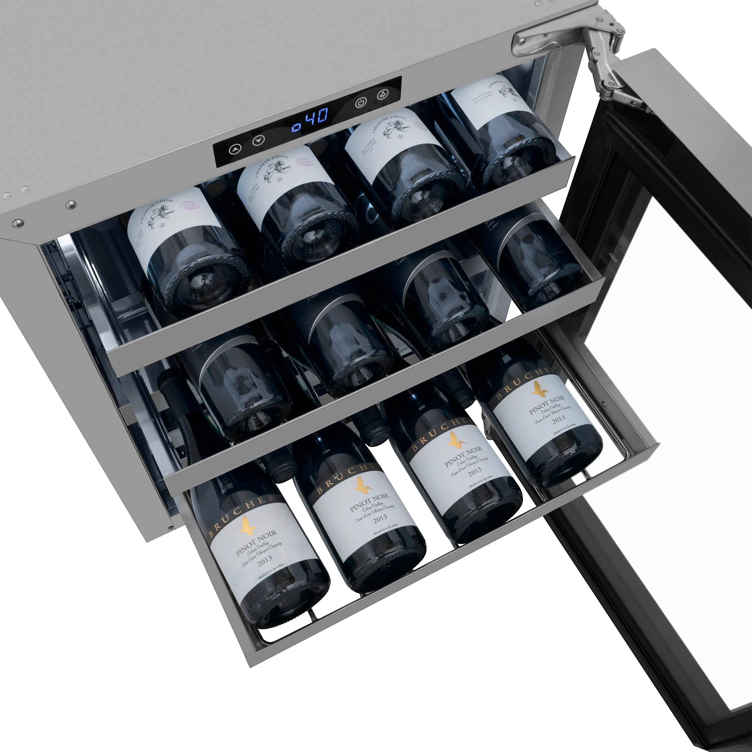 ZLINE 24 in. Touchstone Dual Zone 44 Bottle Wine Cooler With Stainless Steel Glass Door (RWDO-GS-24) - Image 11