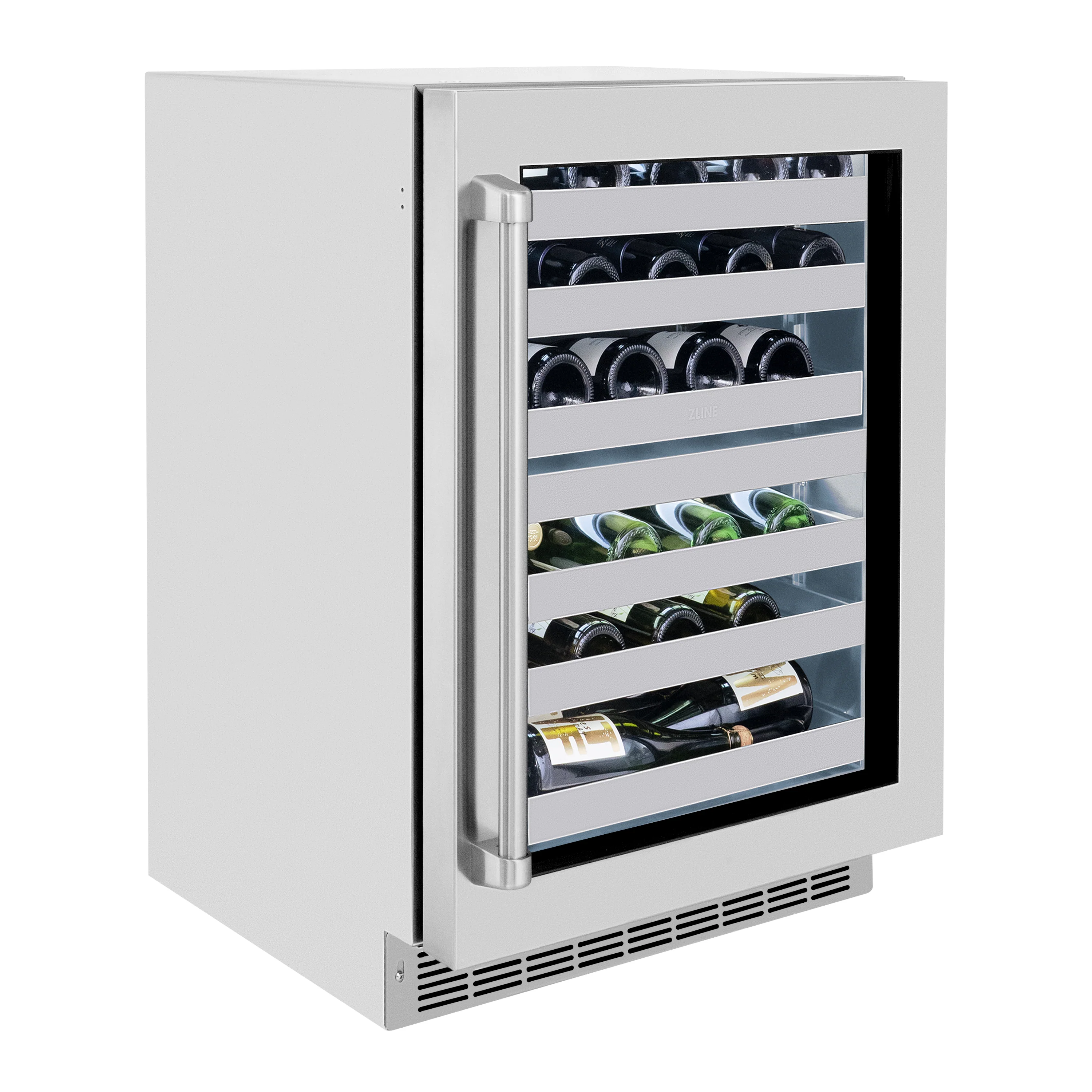 ZLINE 24 in. Touchstone Dual Zone 44 Bottle Wine Cooler With Stainless Steel Glass Door (RWDO-GS-24) - Image 8