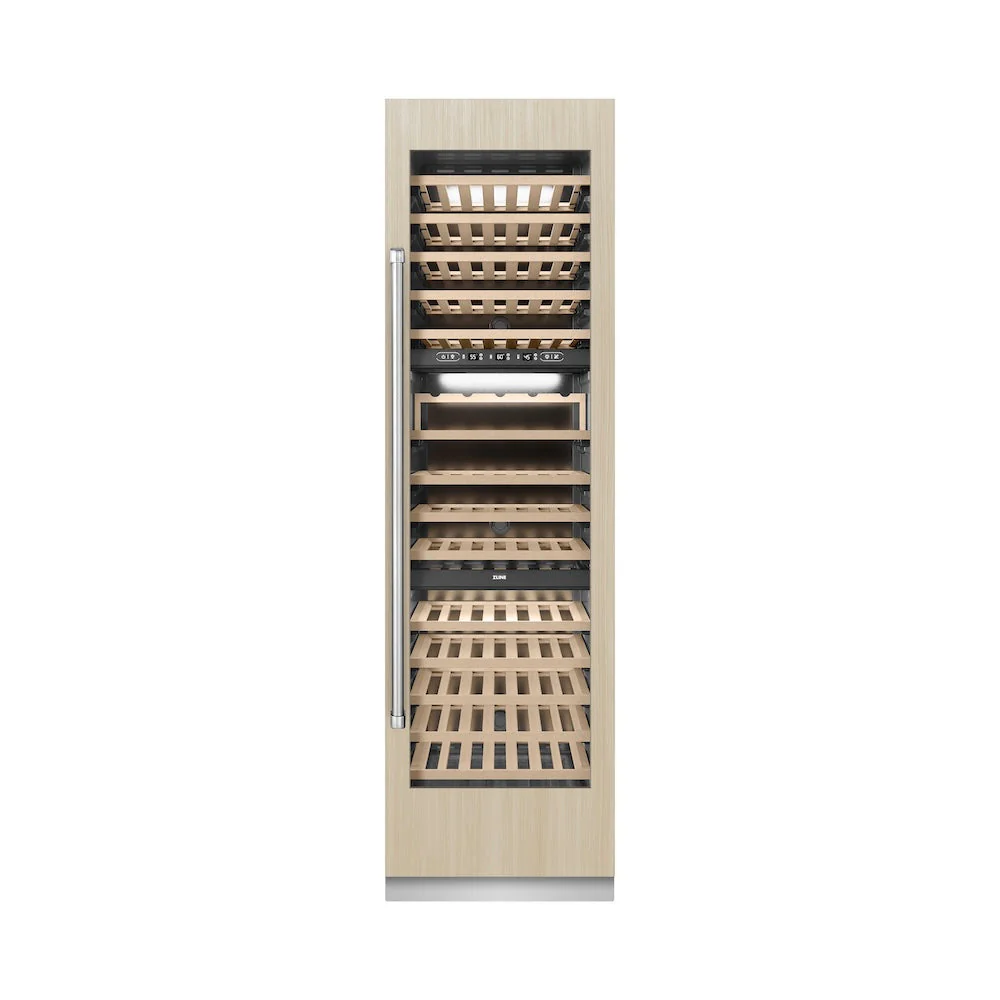 ZLINE 24 in. 12.4 cu. ft. Triple Zone 100 Bottle Panel Ready Column Wine Cooler (RBCWV-24) - Image 7