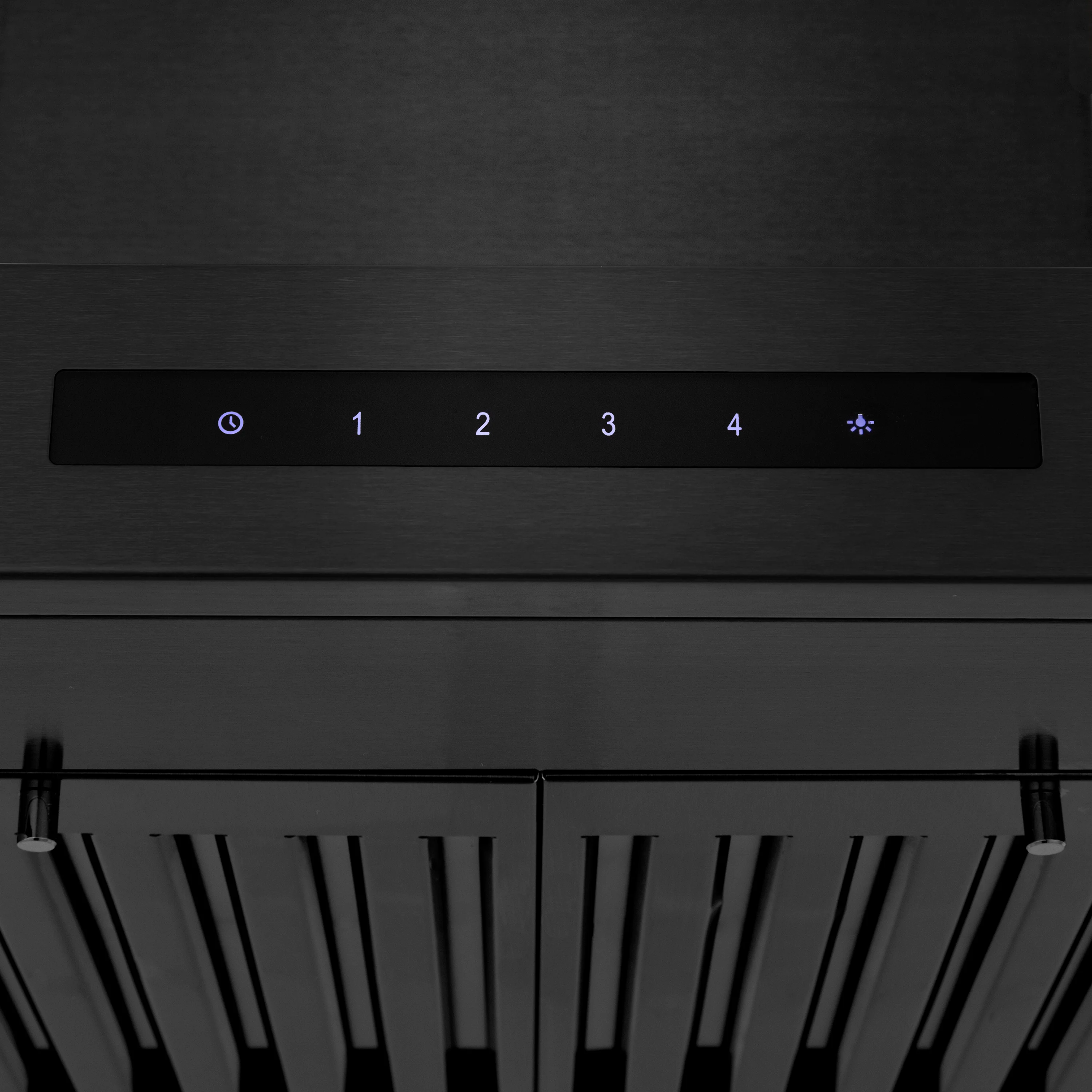 24" ZLINE CrownSound™Ducted Vent Wall Mount Range Hood in Black Stainless Steel with Built-in Bluetooth Speakers (BSKENCRN-BT-24) - Image 10