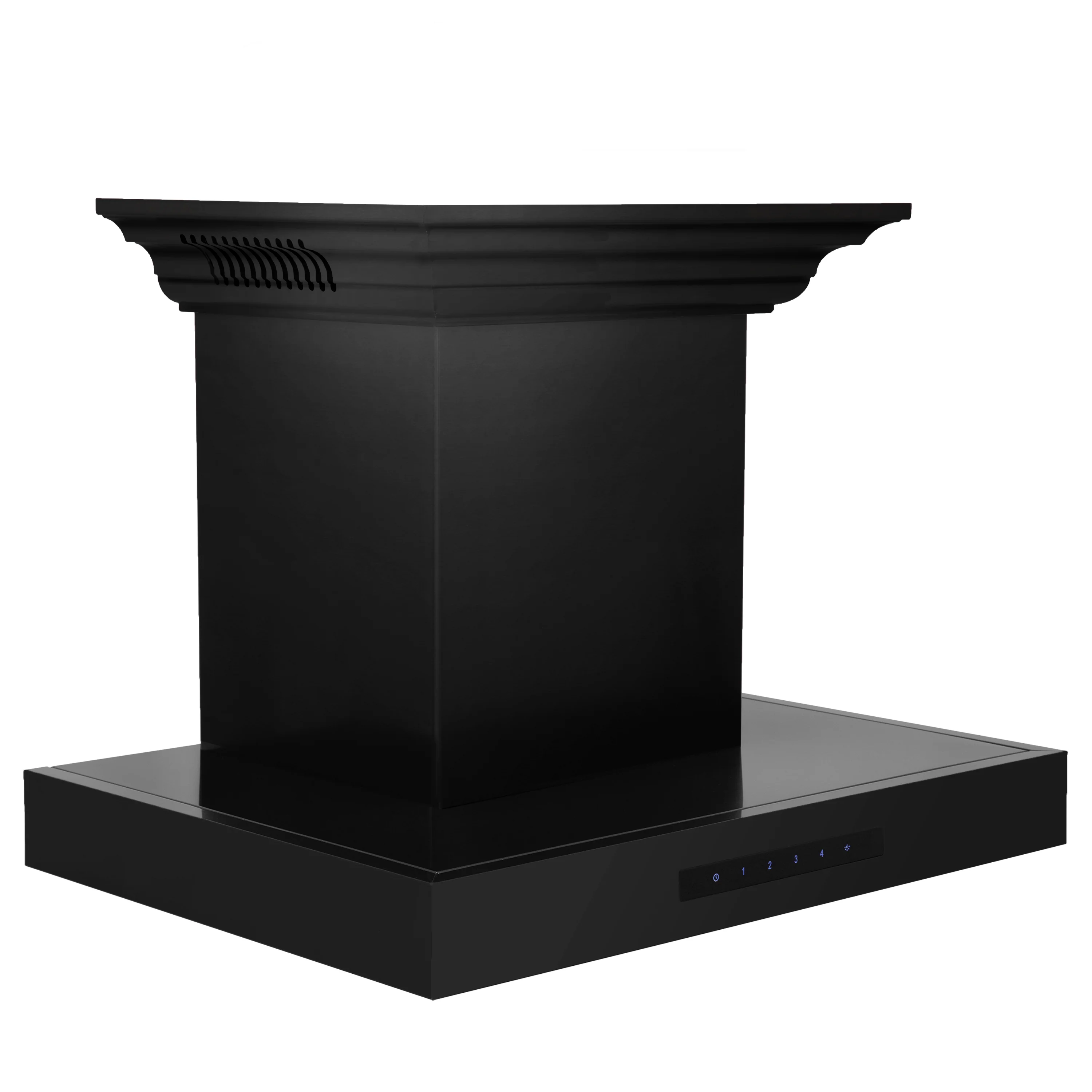 24" ZLINE CrownSound™Ducted Vent Wall Mount Range Hood in Black Stainless Steel with Built-in Bluetooth Speakers (BSKENCRN-BT-24) - Image 3