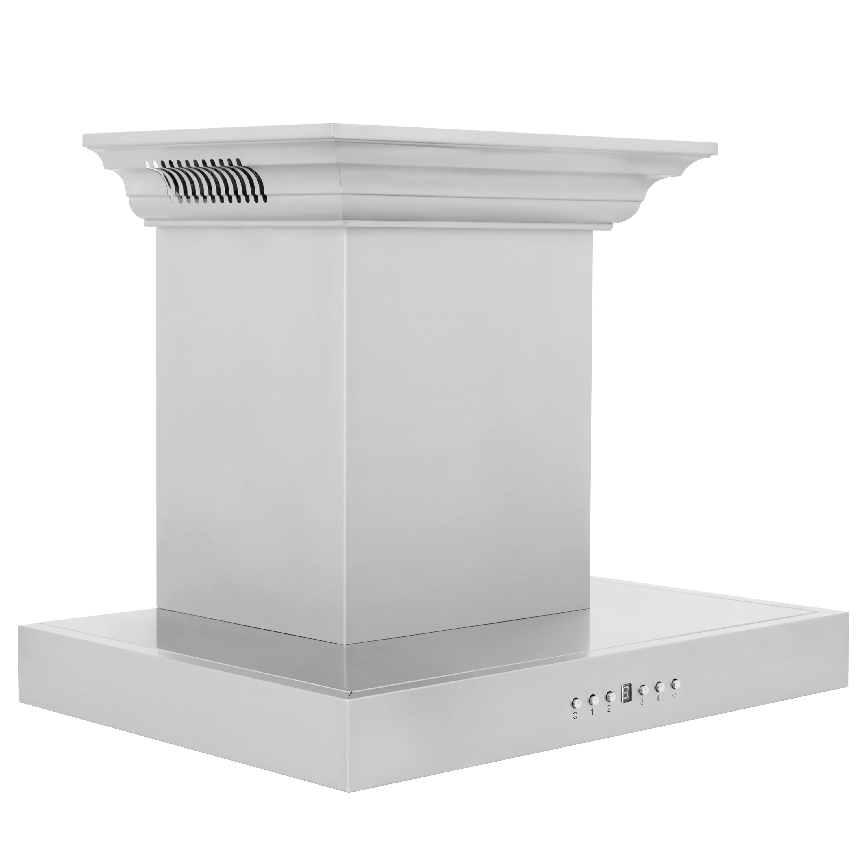 24" ZLINE CrownSound™Ducted Vent Wall Mount Range Hood in Stainless Steel with Built-in Bluetooth Speakers (KECRN-BT-24) - Image 4