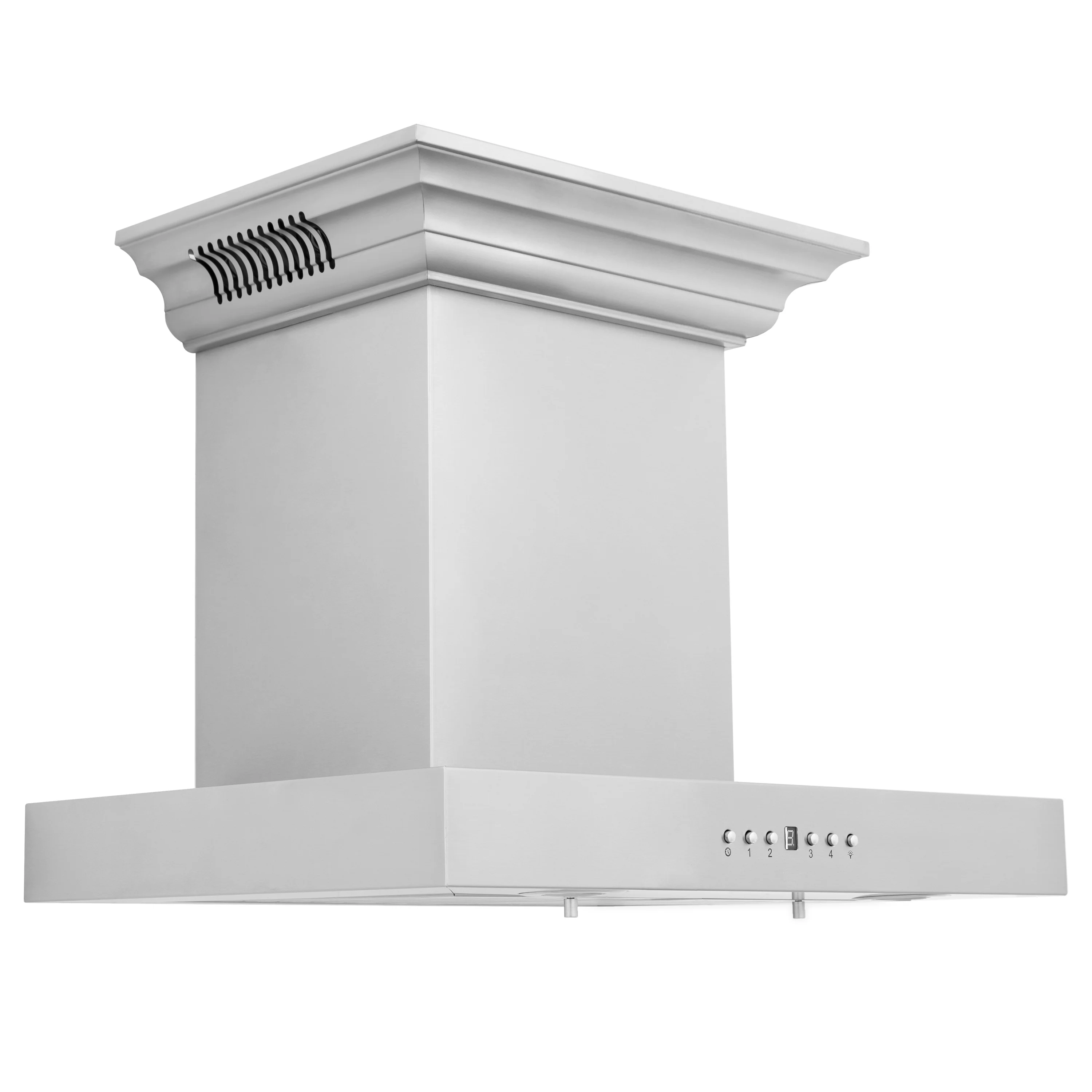 24" ZLINE CrownSound™Ducted Vent Wall Mount Range Hood in Stainless Steel with Built-in Bluetooth Speakers (KECRN-BT-24) - Image 5