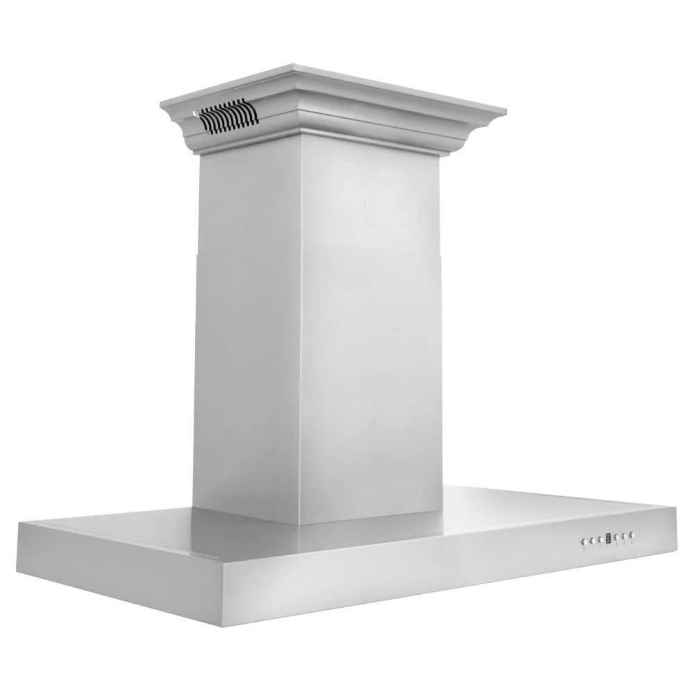 24" ZLINE CrownSound™Ducted Vent Wall Mount Range Hood in Stainless Steel with Built-in Bluetooth Speakers (KECRN-BT-24) - Image 7