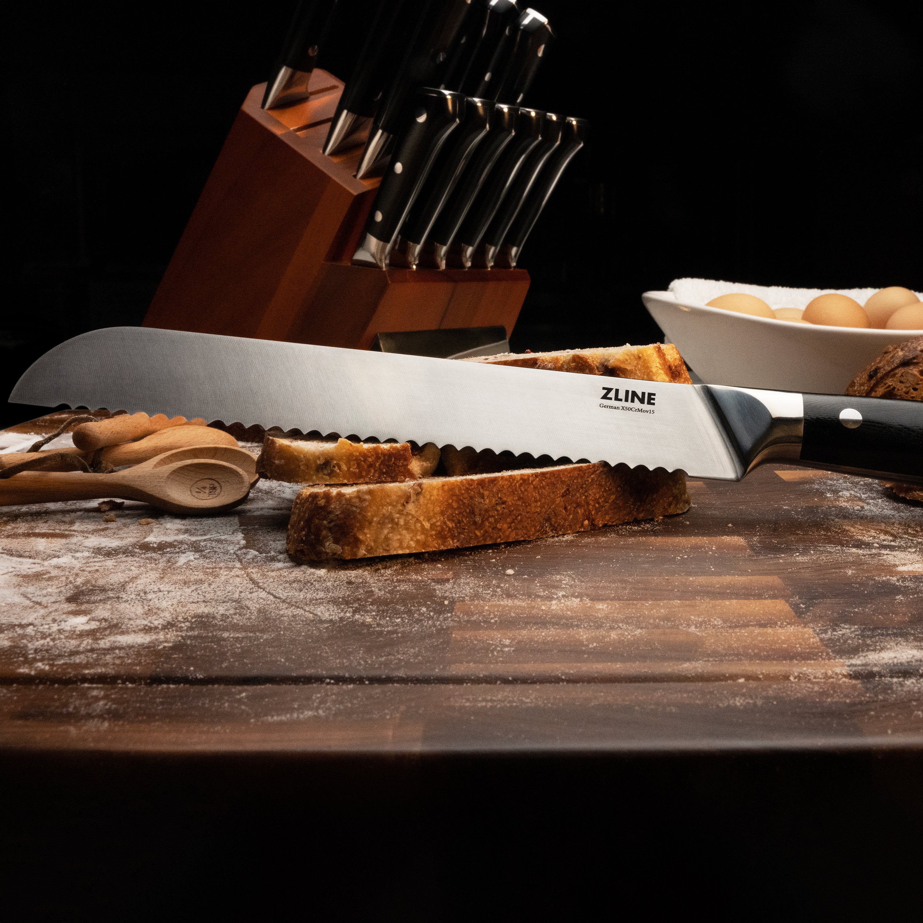 ZLINE 3-Piece Professional German Steel Kitchen Knife Set (KSETT-GS-3) - Image 12