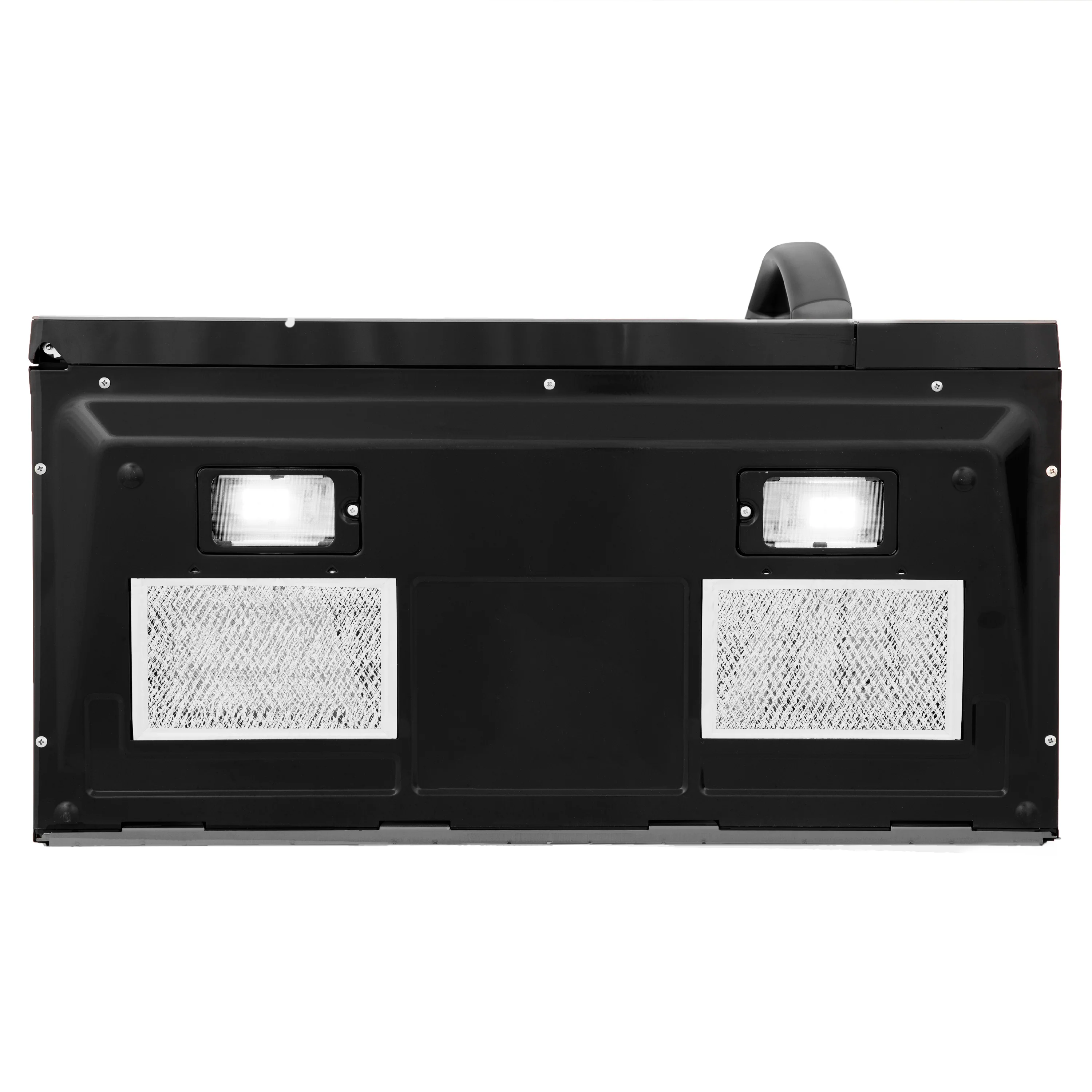 ZLINE 30" 1.5 cu. ft. Over the Range Microwave in Black Stainless Steel with Modern Handle and Set of 2 Charcoal Filters (MWO-OTRCF-30-BS) - Image 4